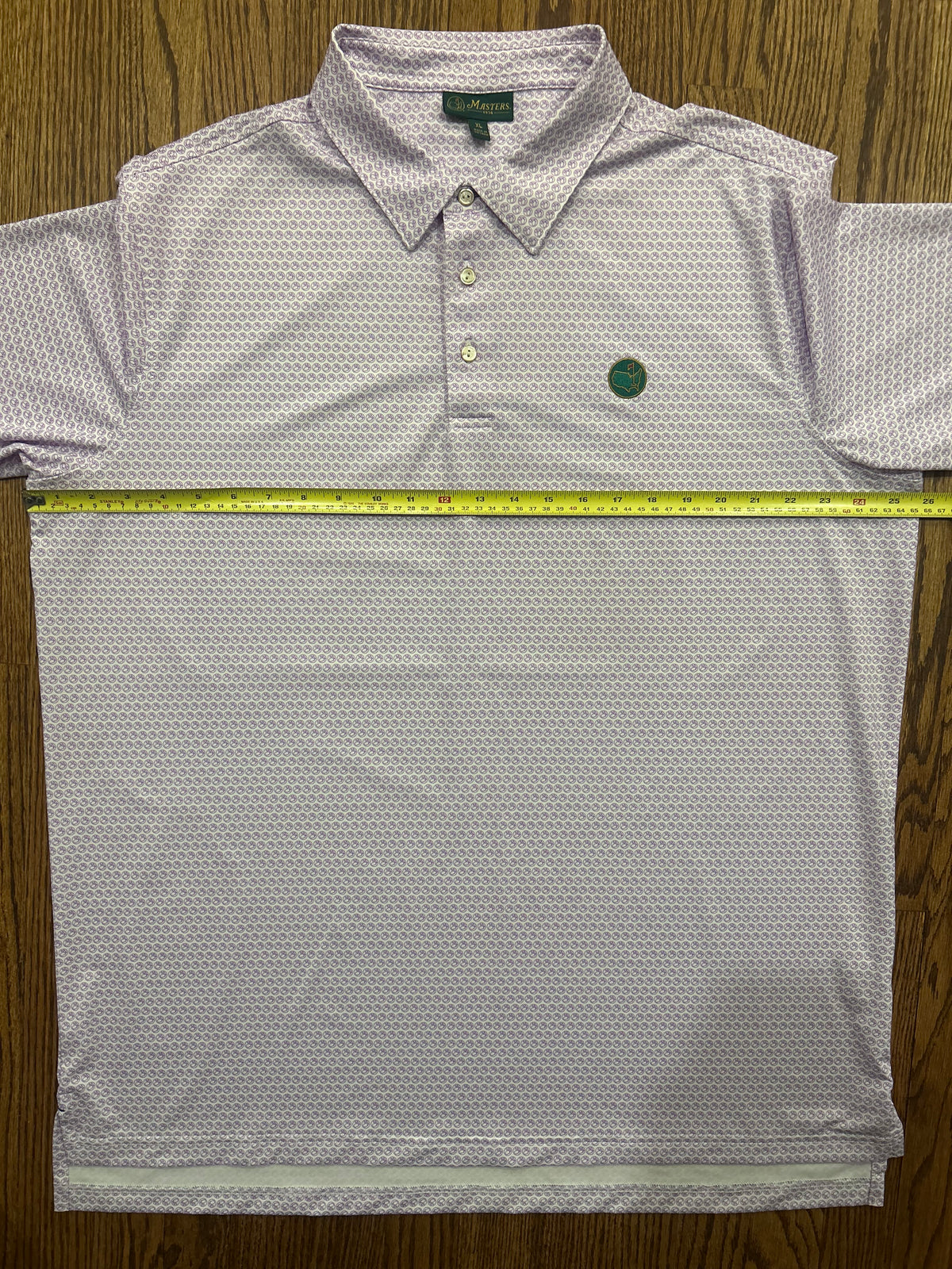 Men’s XL Masters Berckmans Place Purple AOP Golf Polo Augusta National