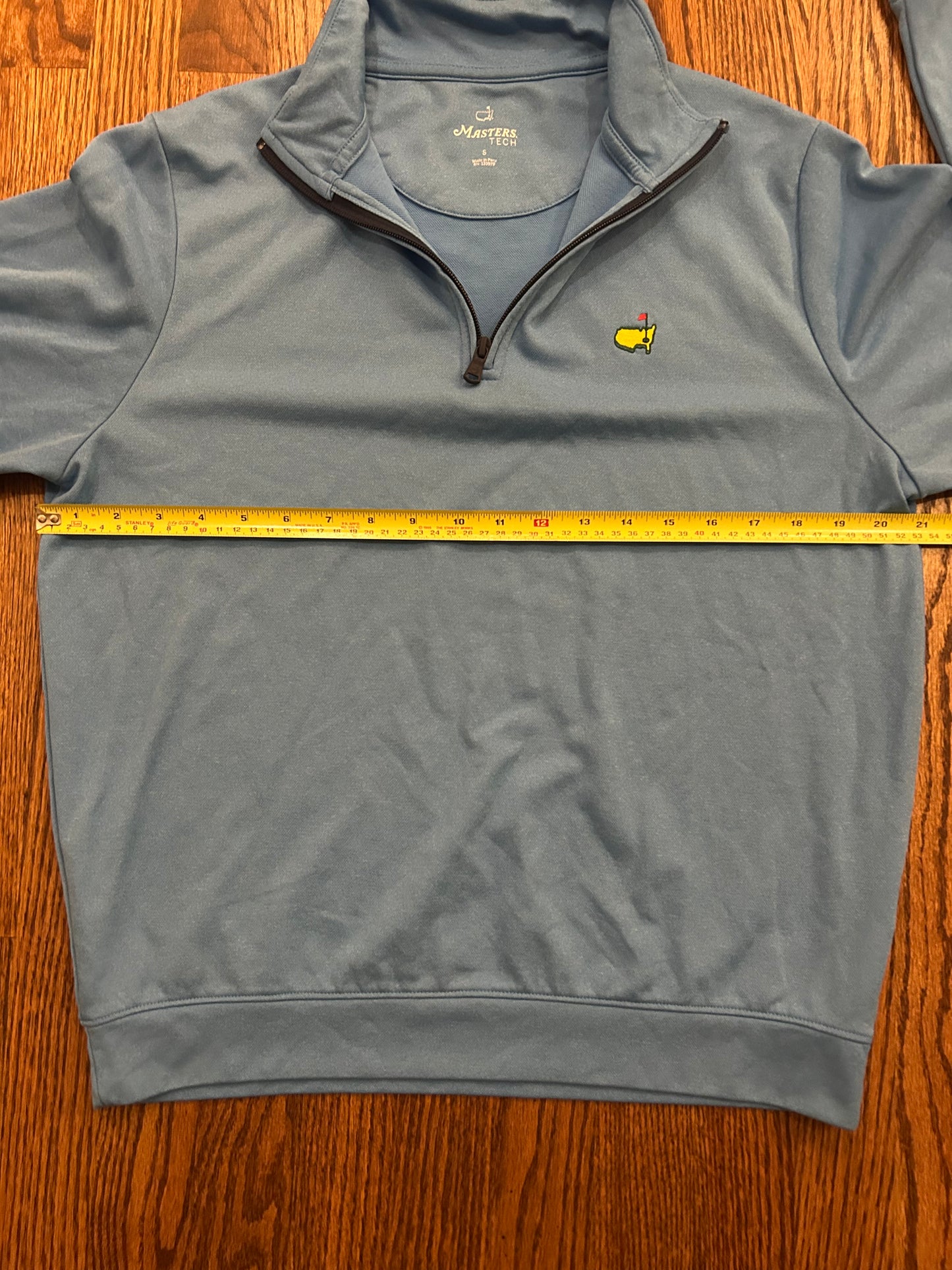 Men’s Small Masters Tech Quarter Zip Light Blue