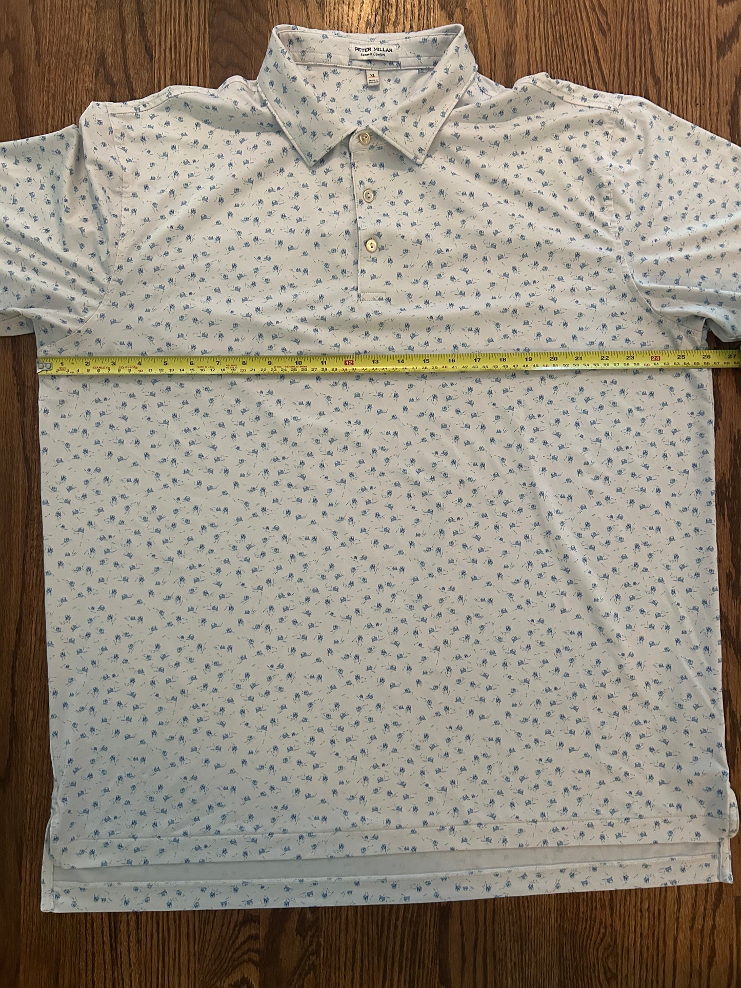 Men’s XL Peter Millar Golf Carts Polo