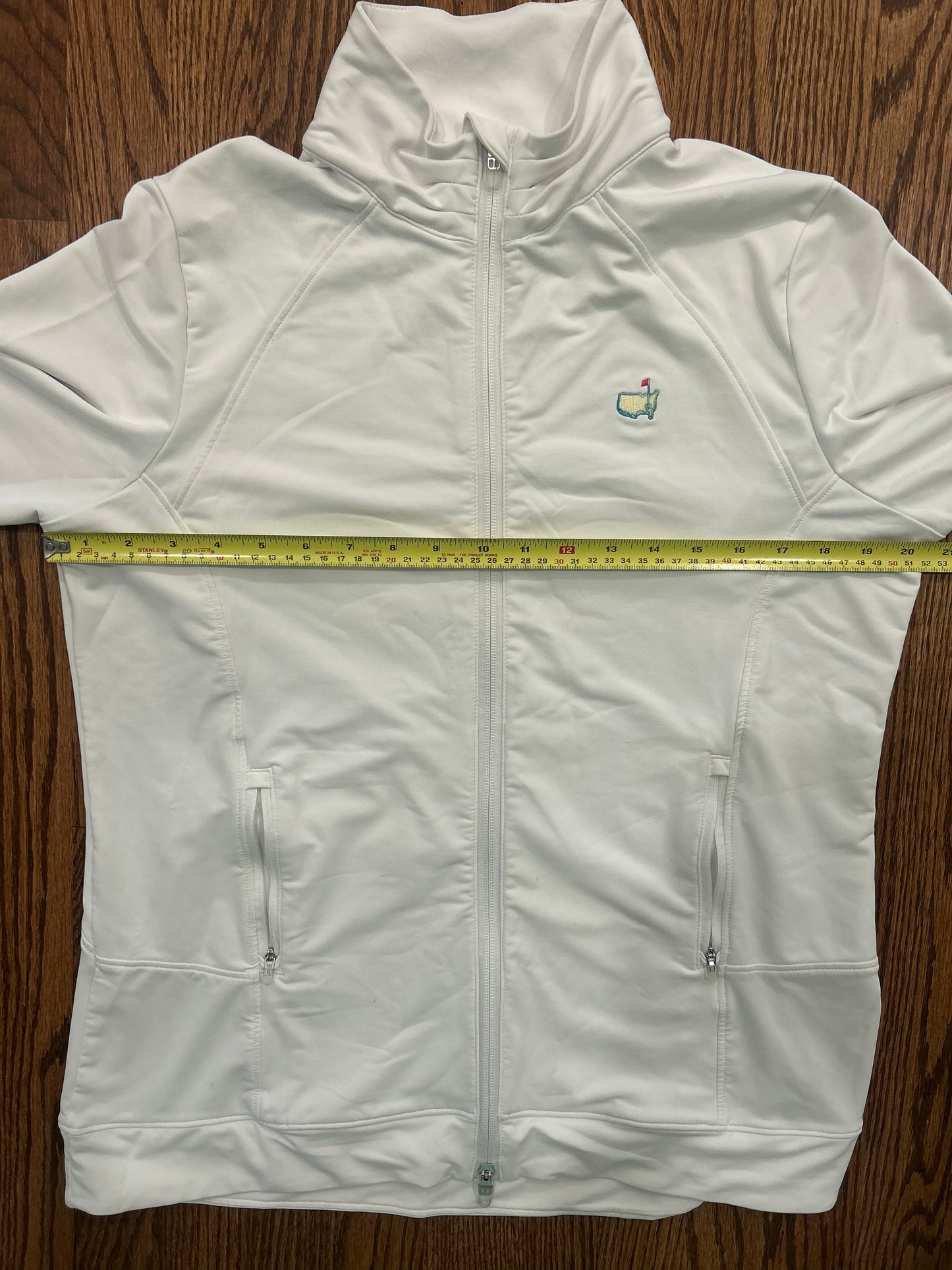 Women’s Large Masters Magnolia Lane White Full Zip Jacket