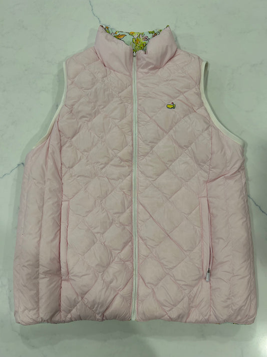 Tory Burch x Masters Floral Quilted Puffer Vest Women's Medium