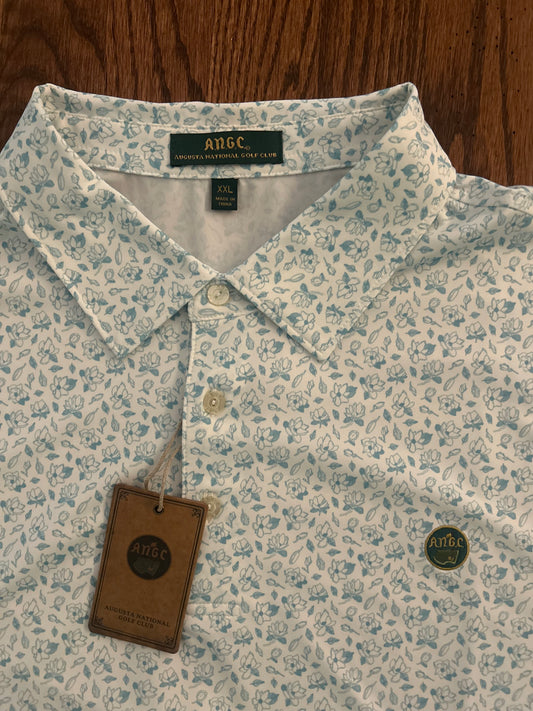 Men’s 2XL ANGC Augusta National Golf Club Floral Performance Polo