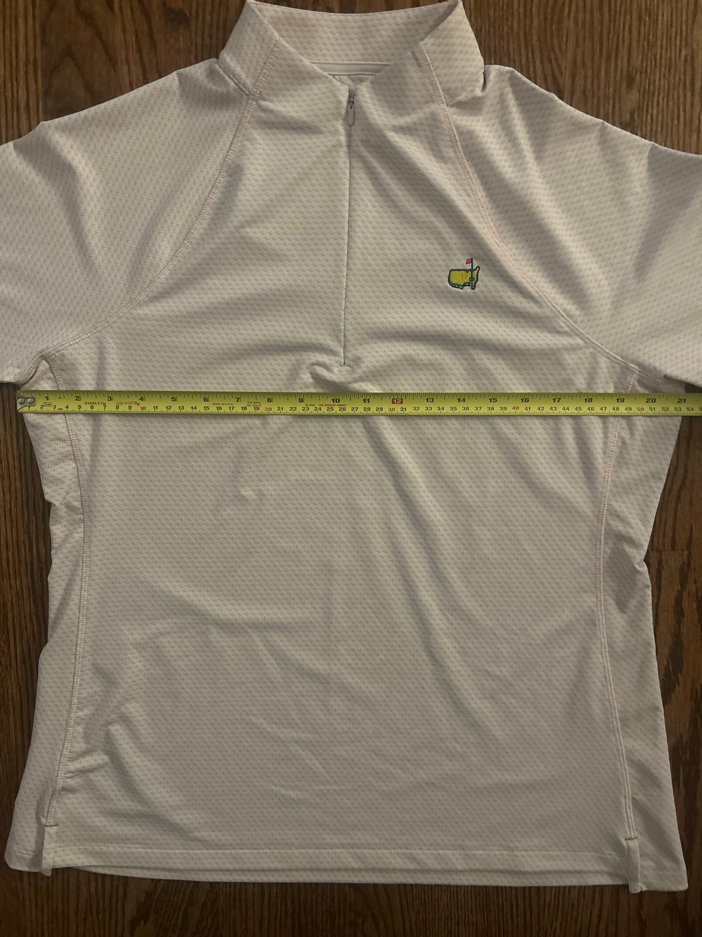 Women’s Large Masters Magnolia Lane Pink Azalea Augusta National Golf Club Performance Quarter Zip Pullover