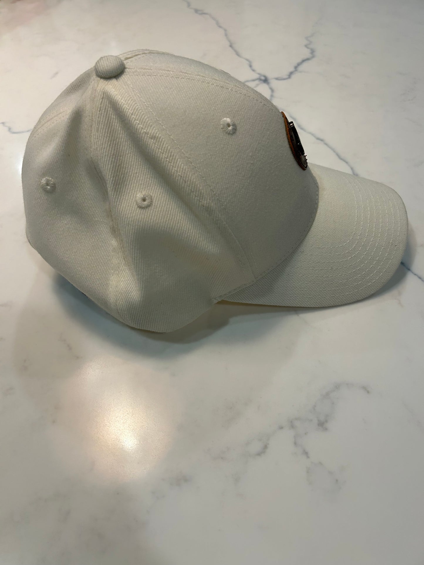 Heavily Worn Masters 1934 Hat Brown Leather Logo (rare)