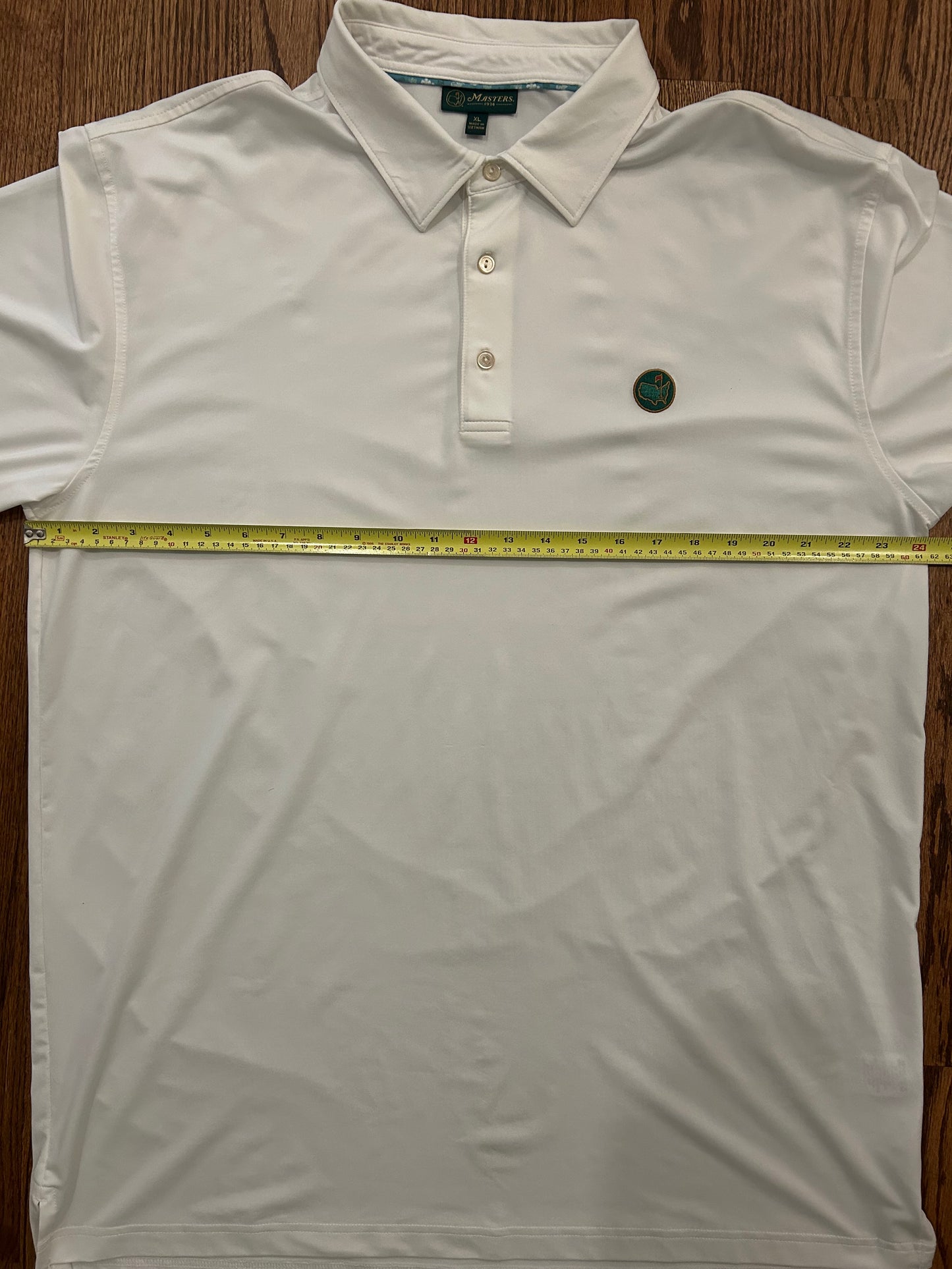 Men’s XL Masters 1934 Berckmans Place Performance Golf Polo White