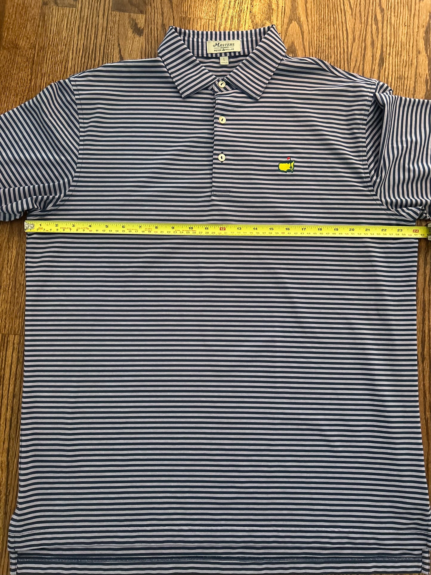 Men’s Large Masters Peter Millar Striped Polo