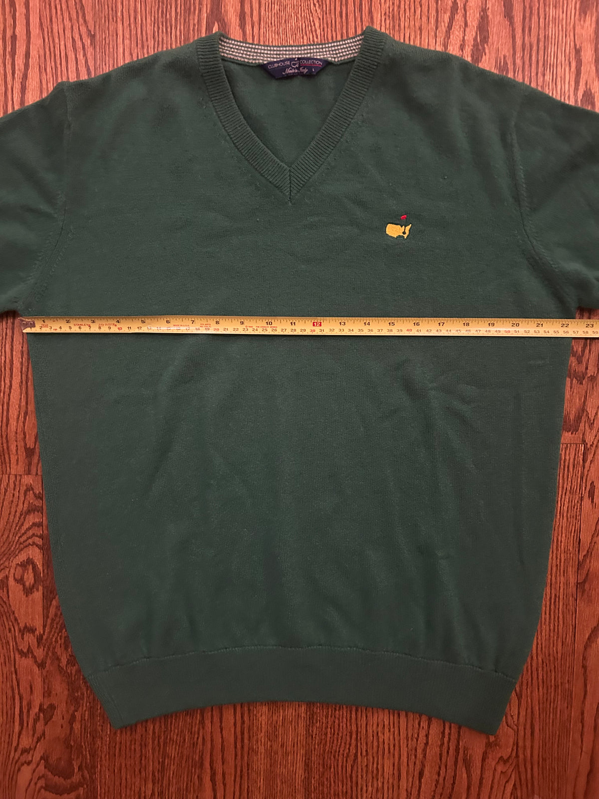 Men’s Large Masters Clubhouse Collection Cashmere V Neck Sweater