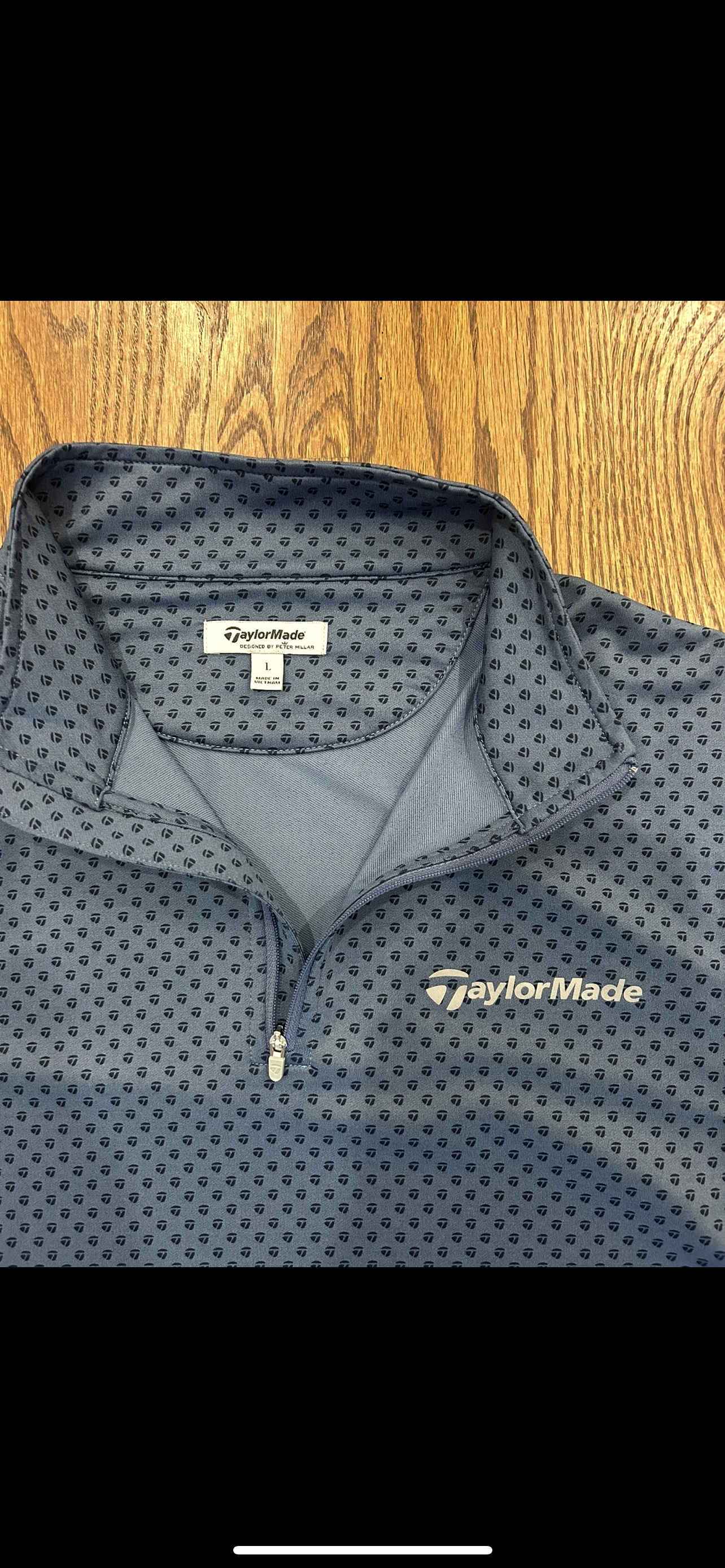 Men’s Large Peter Millar TaylorMade Quarter Zip