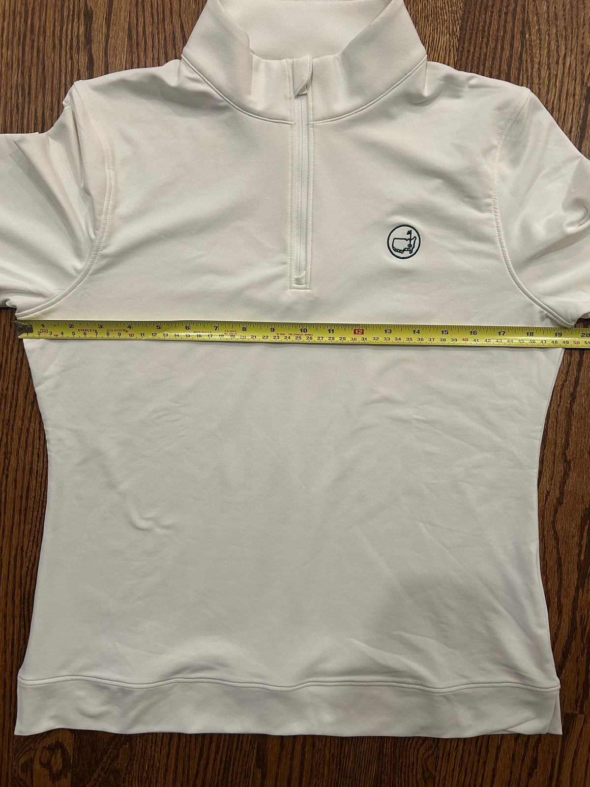 Masters Peter Millar Berckmans Place White Quarter Zip Augusta Angc Medium Women