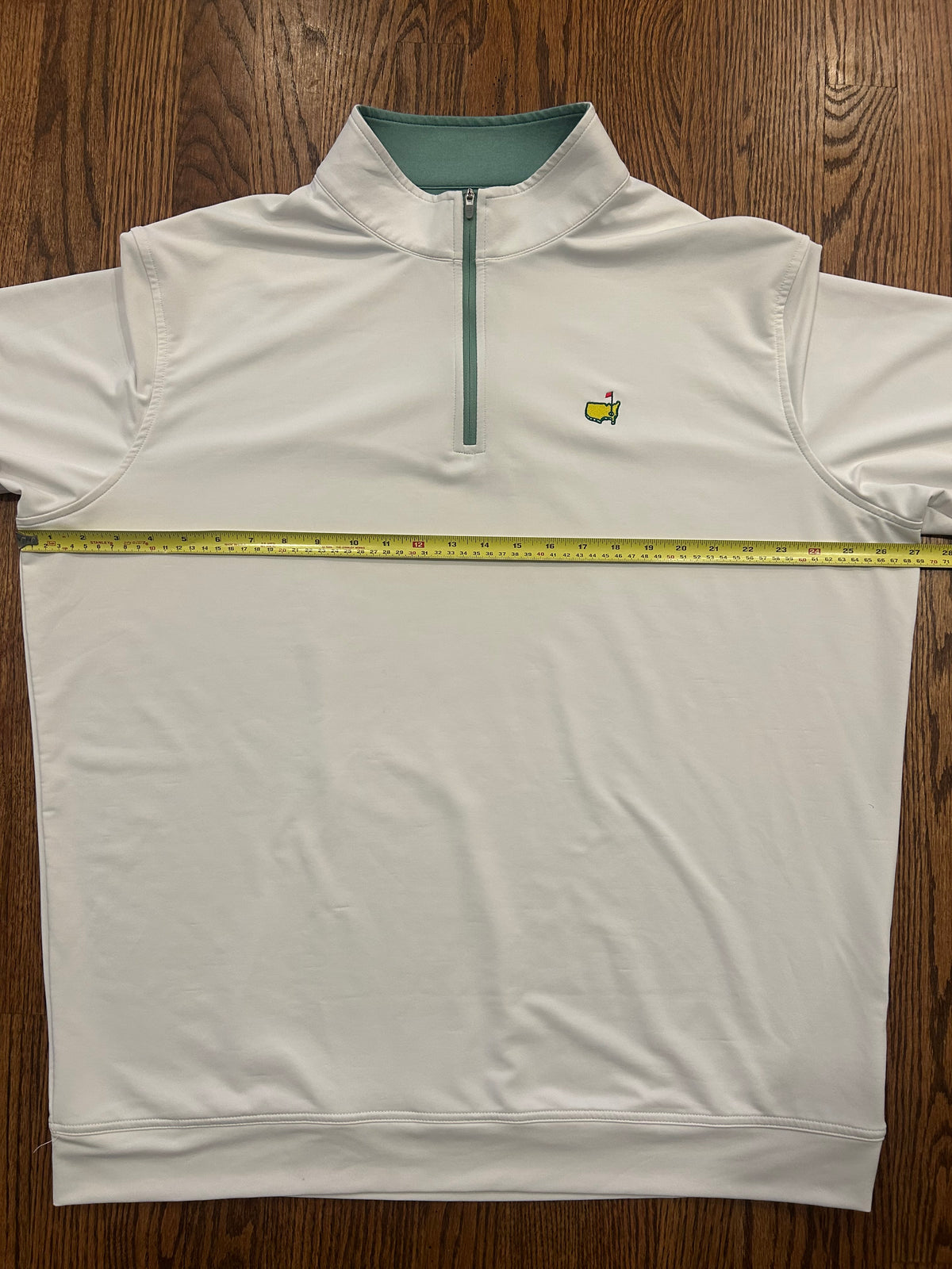 Men’s 2XL Masters Peter Millar White Golf Quarter Zip Augusta National