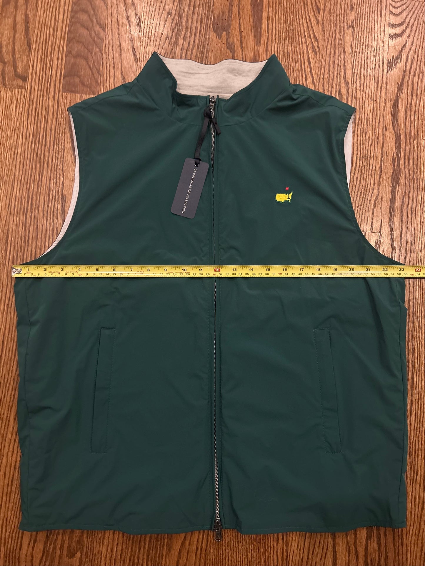 Men’s Large Masters Clubhouse Collection Full Zip Vest