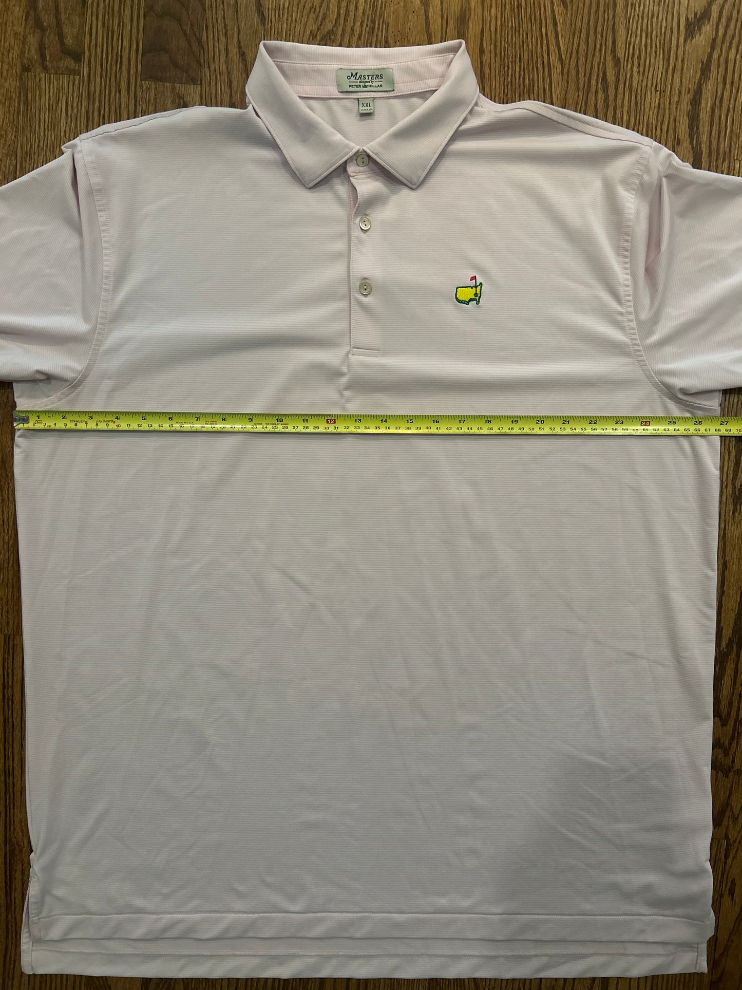 Men’s 2XL Masters Peter Millar Light Pink Performance Golf Polo