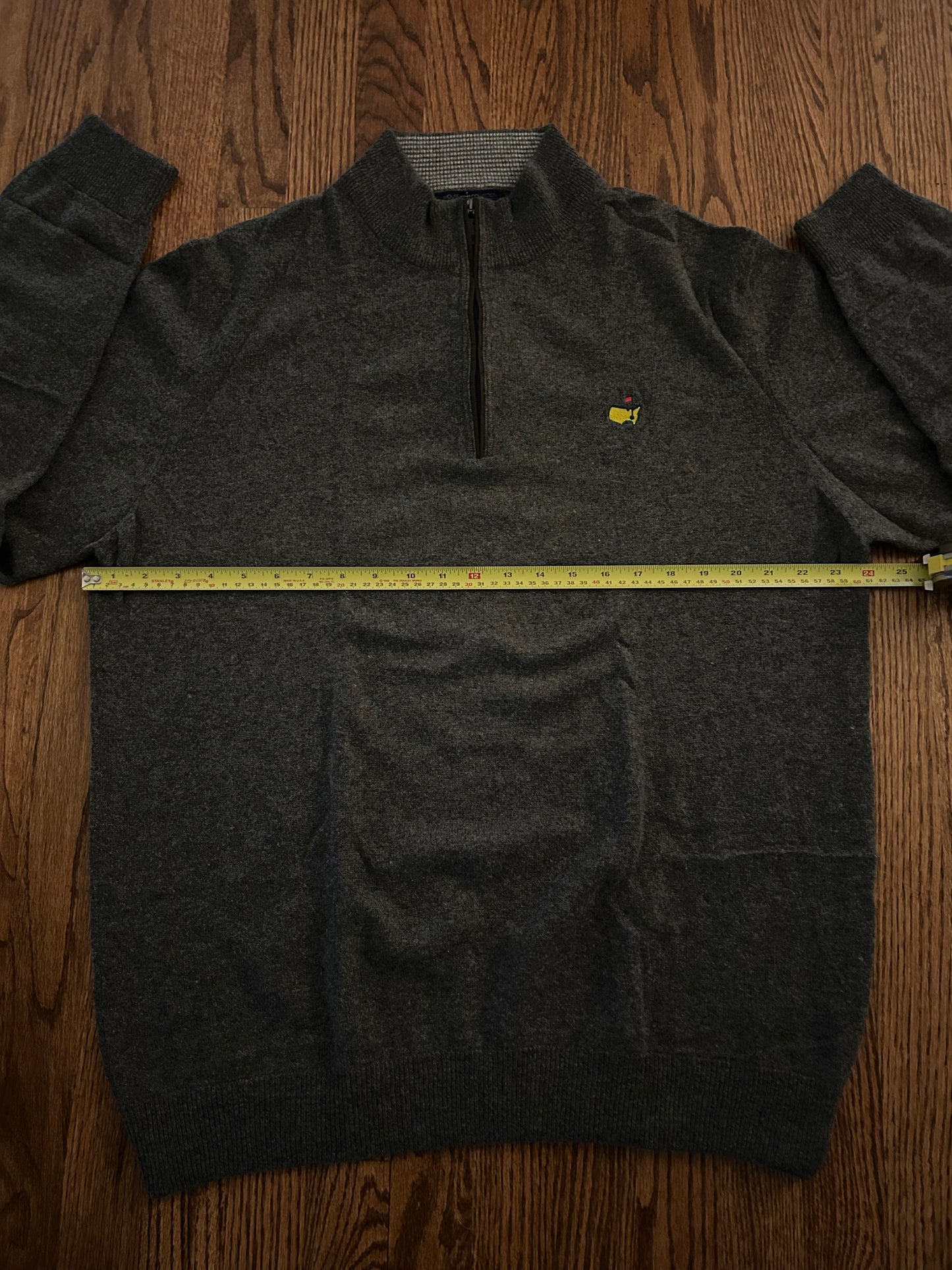 Men’s XL Masters Clubhouse Collection 100% Cashmere Quarter Zip Sweater