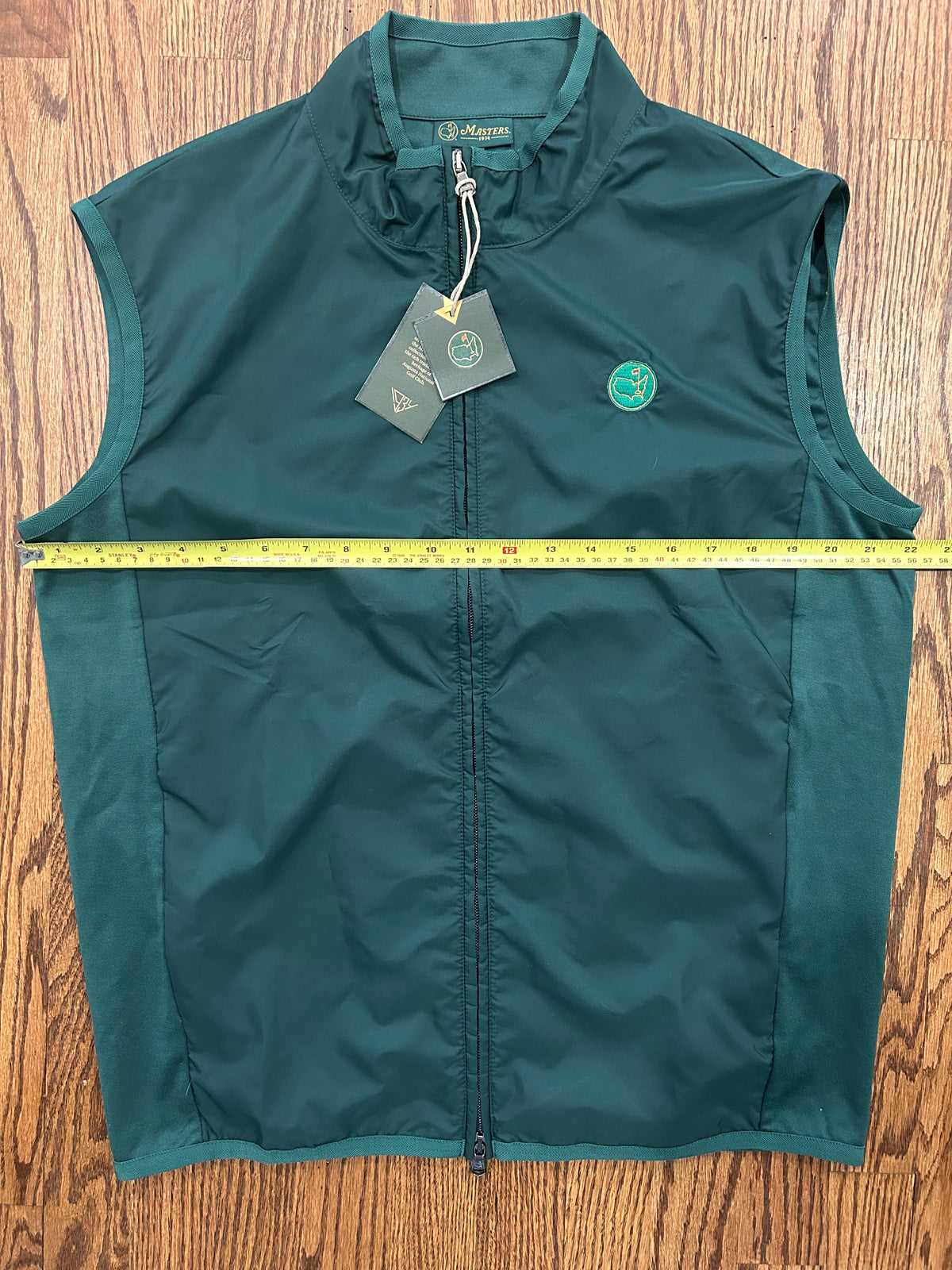 Masters 1934 Berckmans Place Men’s Medium Green Full Zip Vest Augusta National