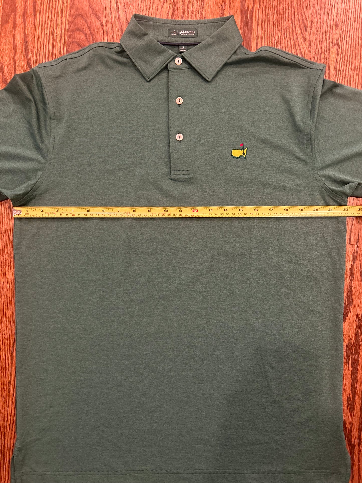 Men’s Medium Masters Peter Millar Green Golf Polo Augusta National
