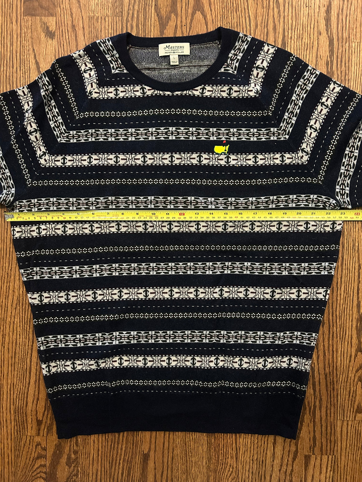 Men’s Large Masters Peter Millar Fair Isle Italian Merino Wool Pullover Sweater