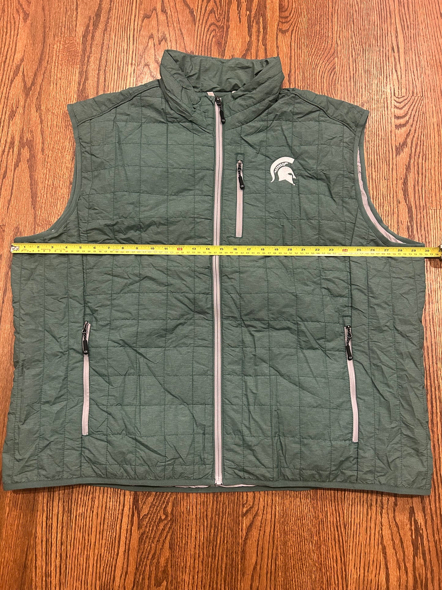 Men’s 3XL Cutter & Buck Michigan State Spartans Puffer Vest
