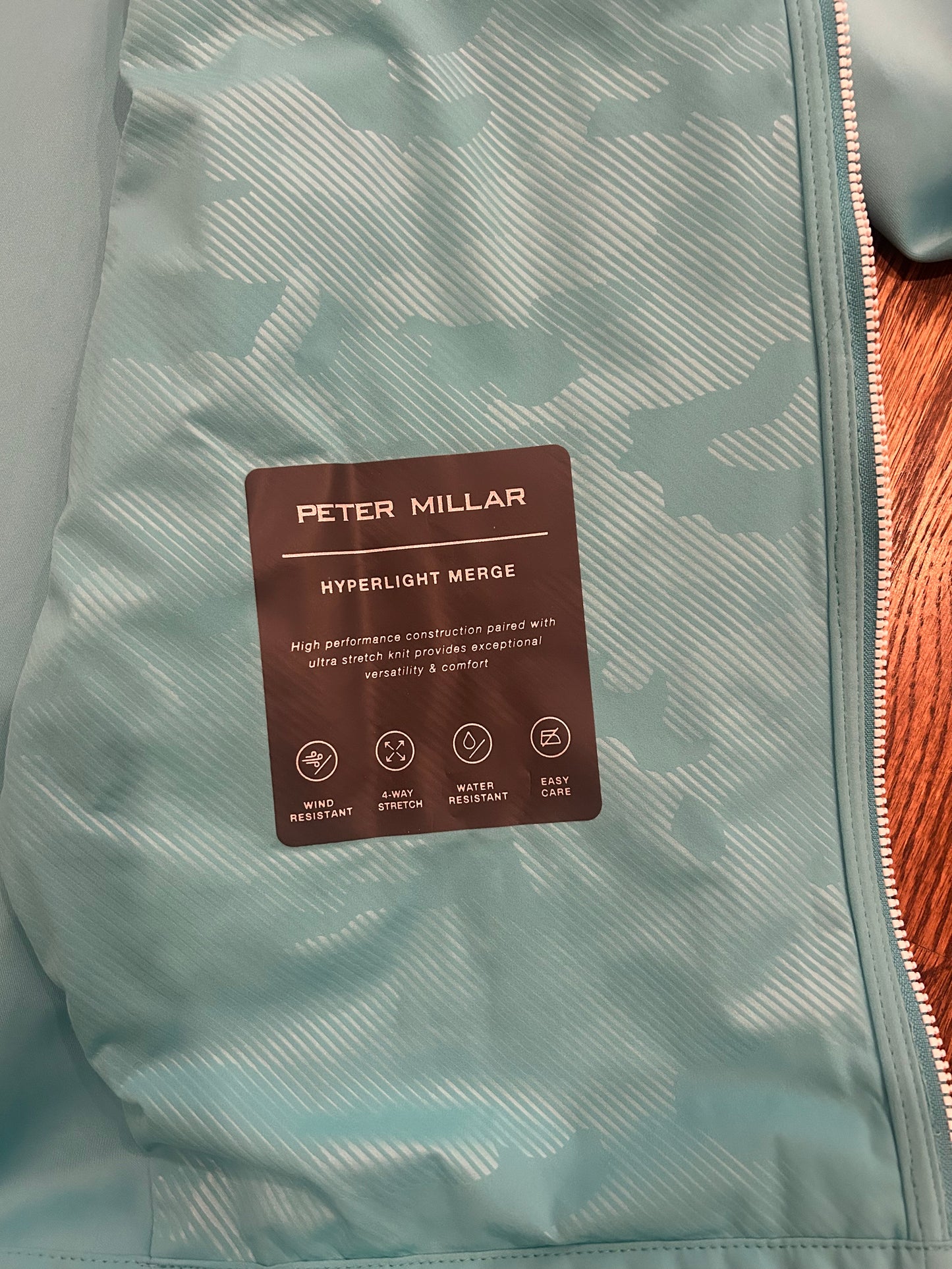 Men’s Medium Peter Millar Kiawah Hyperlight Merge Full Zip