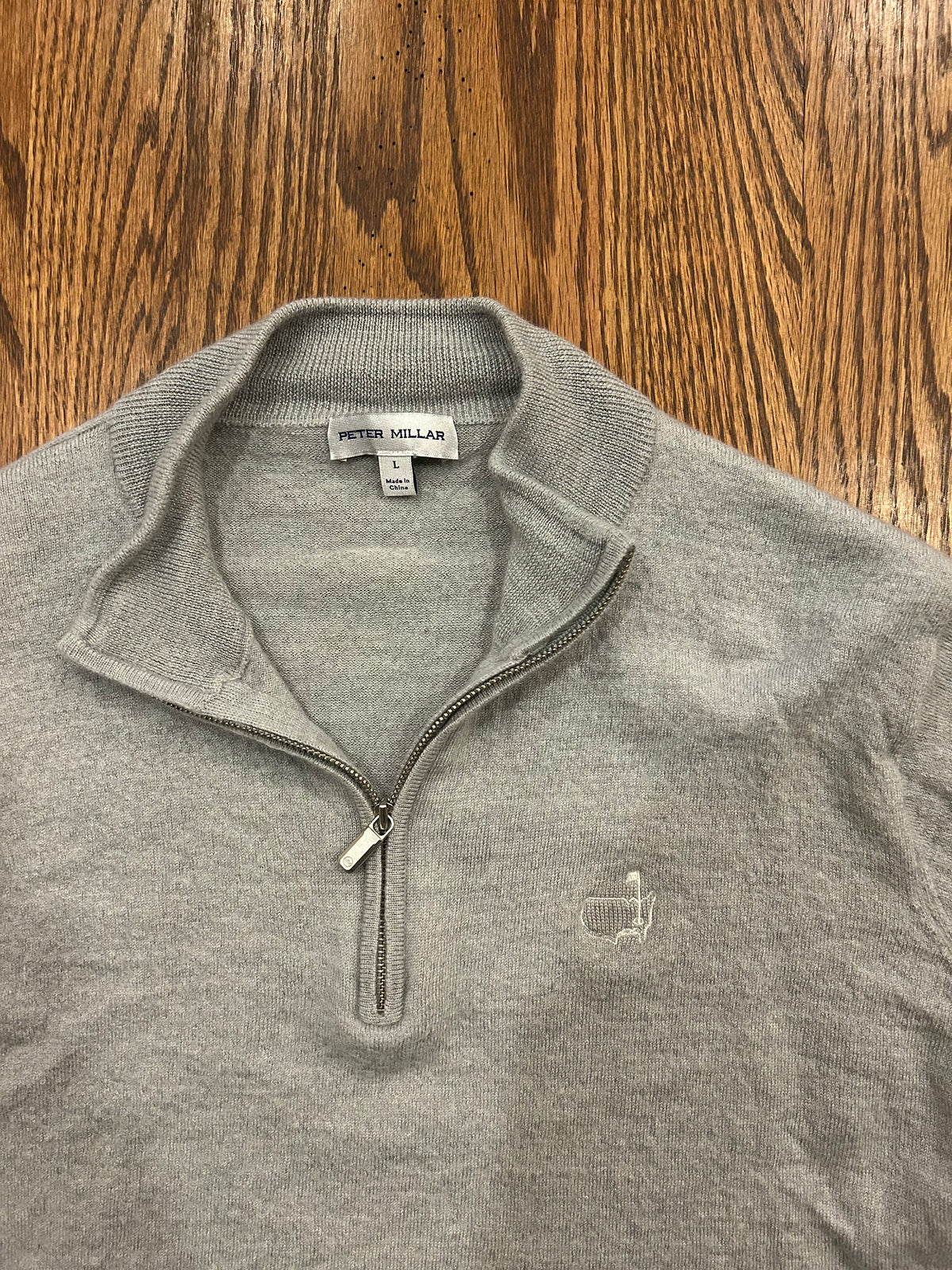 Women’s Large Masters Peter Millar Wool Quarter Zip Berckmans Augusta Members