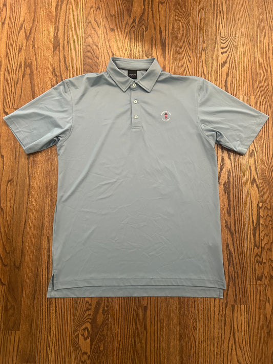 Men’s Large Dunning Harbour Town Light Blue Performance Golf Polo