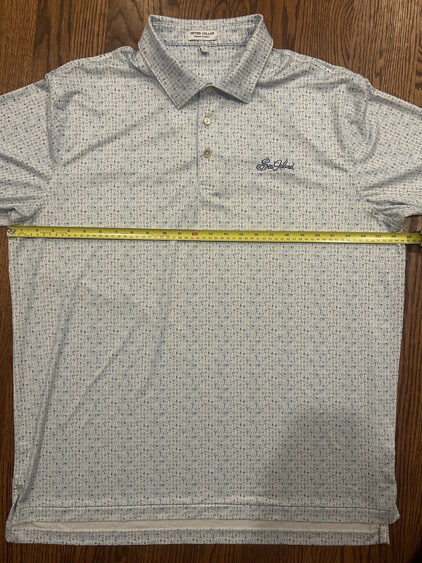 Men’s XL Peter Millar Sea Island St Simons Georgia Performance Golf Polo