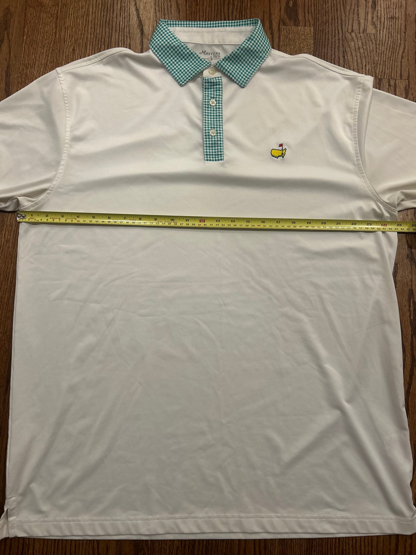 Men’s XL Masters Tech Plaid Collared Polo