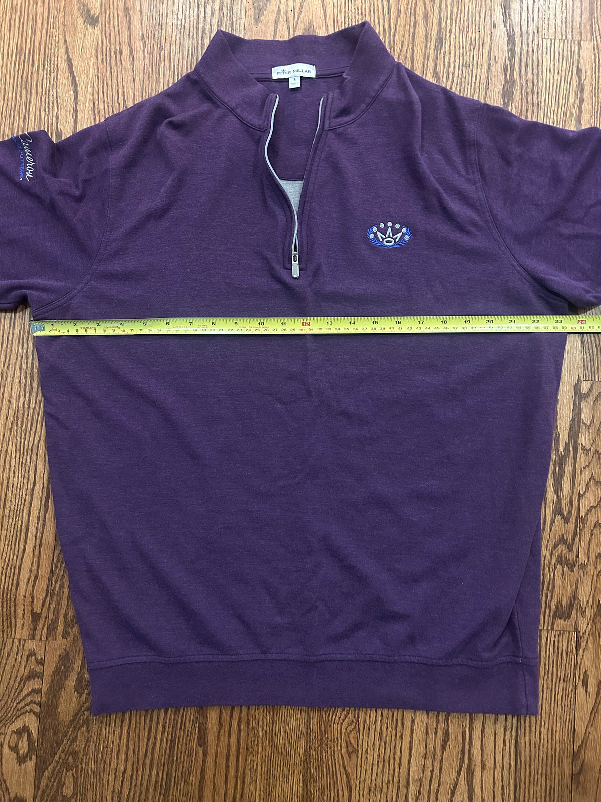 Men’s Large Peter Millar Scotty Cameron Purple Quarter Zip Pullover
