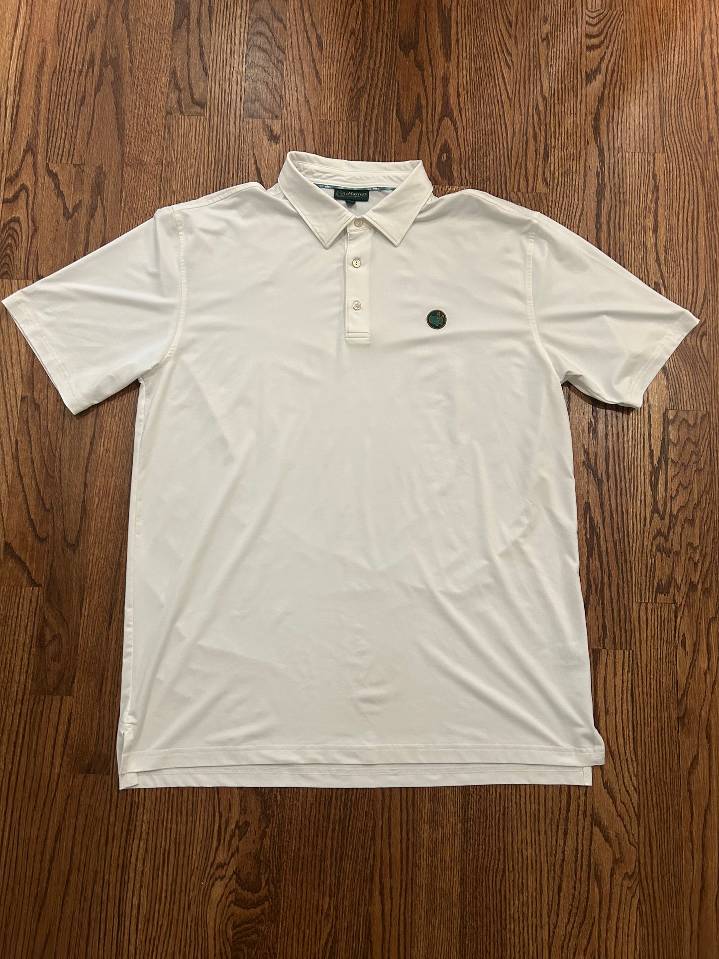 Men’s XL Masters 1934 Berckmans Place Performance Golf Polo White