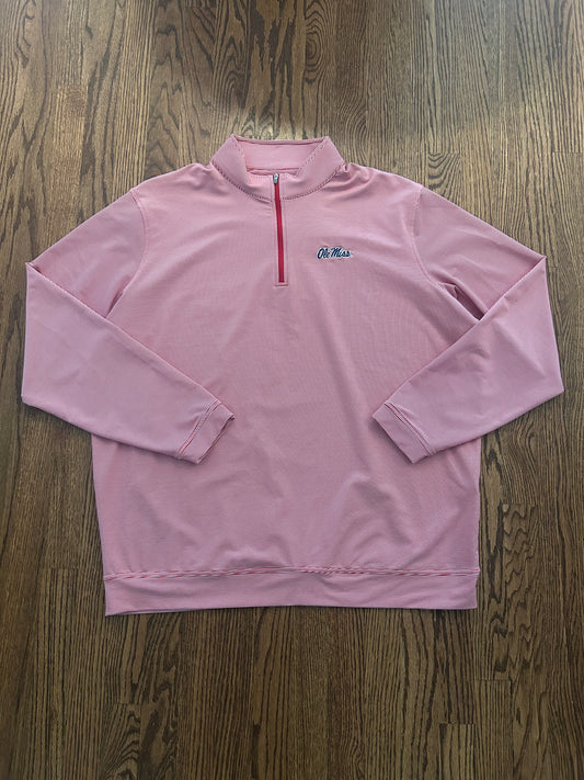 Men’s 2XL Peter Millar Ole Miss Rebels Quarter Zip Pullover SEC
