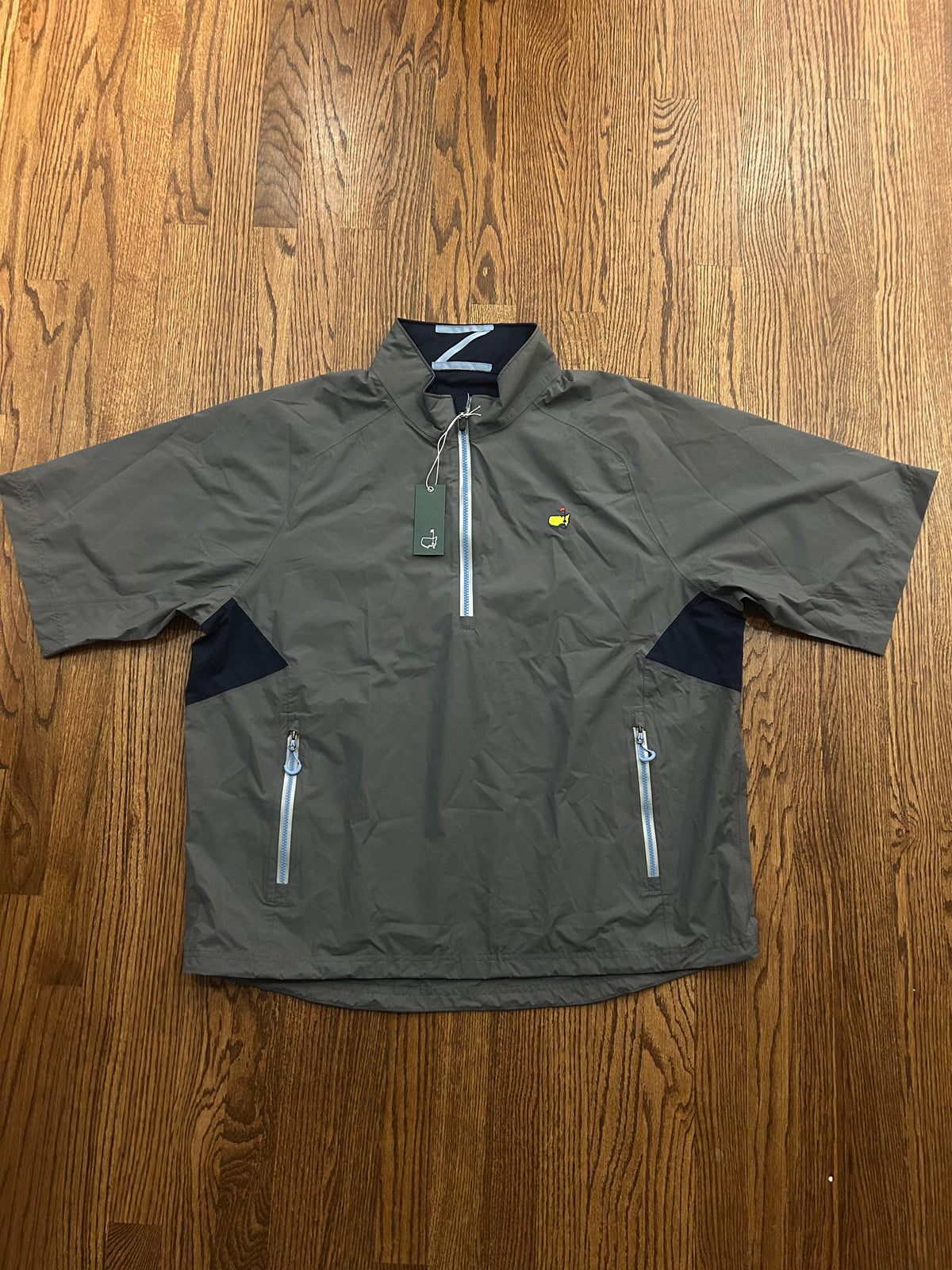 Men’s XL Masters Zero Restriction Gray Half Zip Windbreaker Jacket Pullover