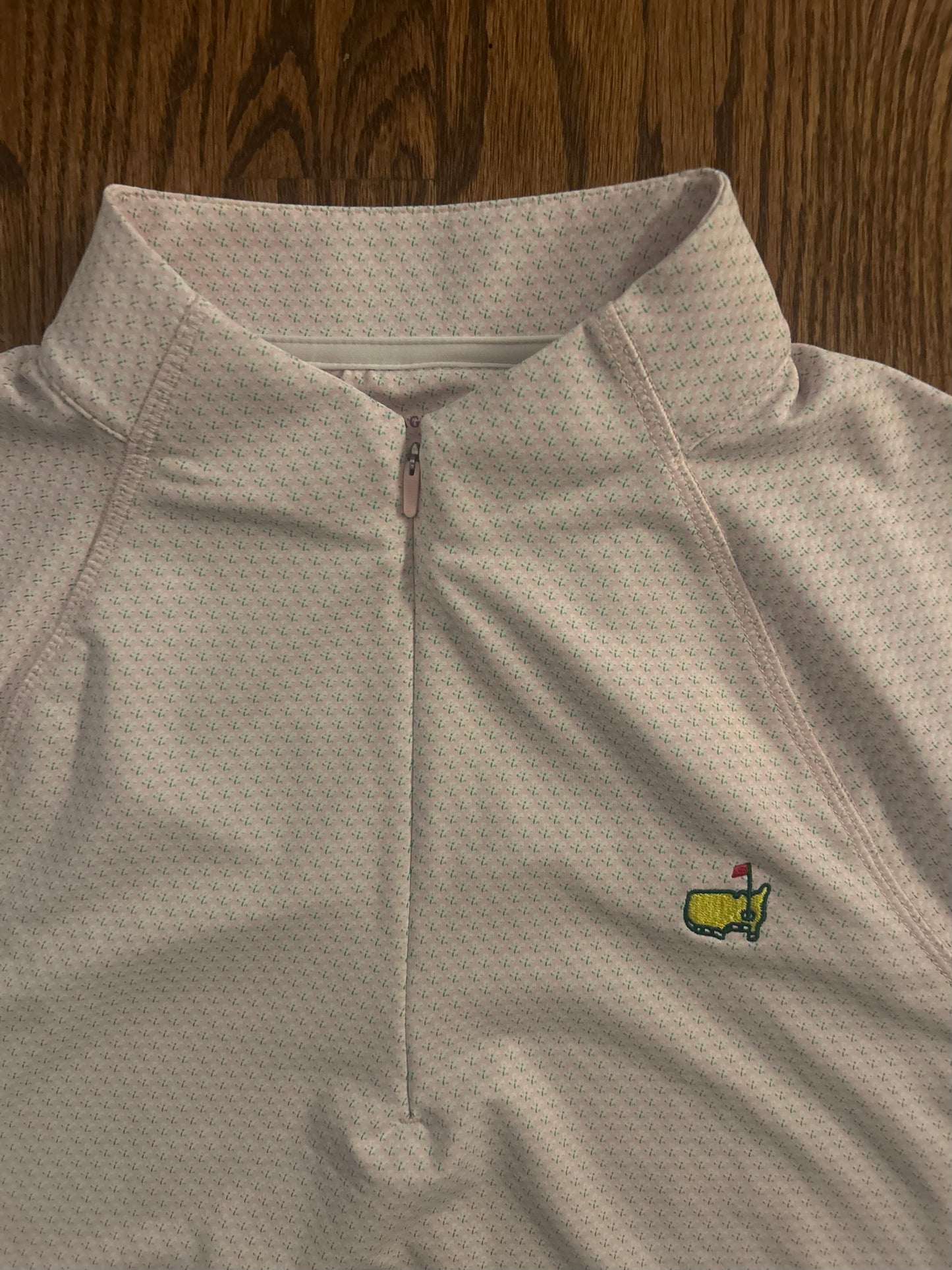 Women’s Large Masters Magnolia Lane Pink Azalea Augusta National Golf Club Performance Quarter Zip Pullover