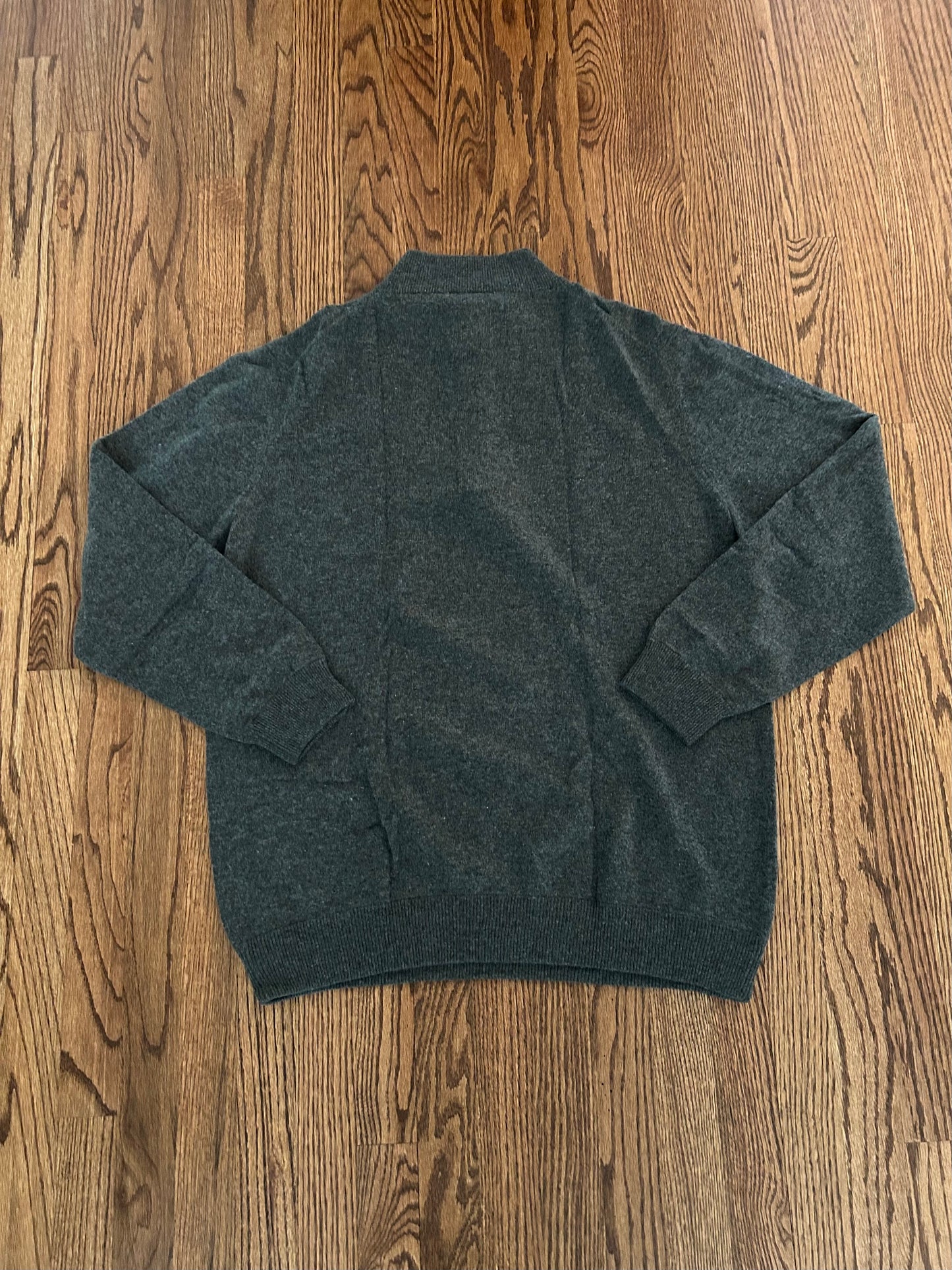 Men’s XL Masters Clubhouse Collection 100% Cashmere Quarter Zip Sweater
