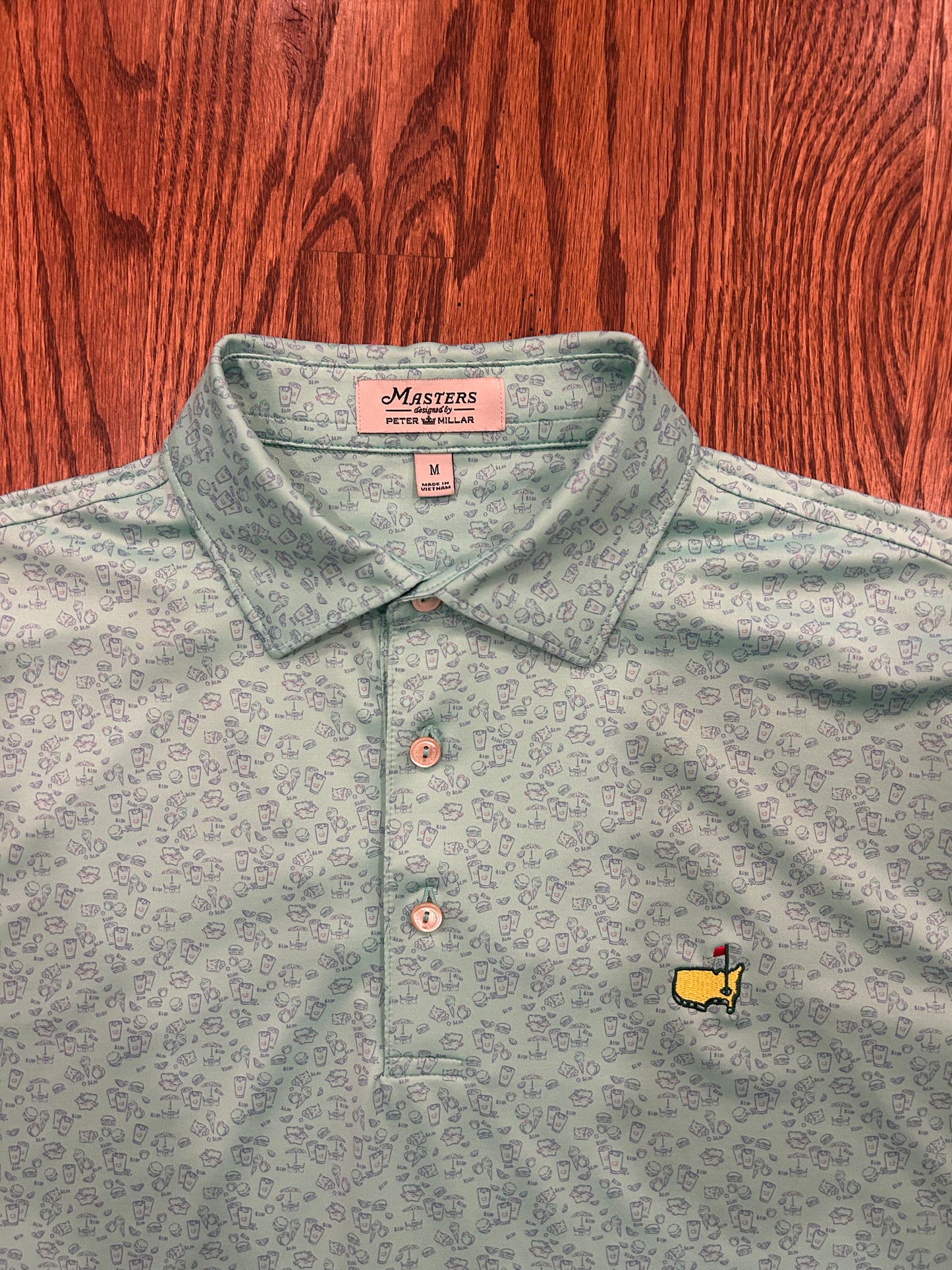 Men’s Medium Masters Peter Millar Performance Golf Polo