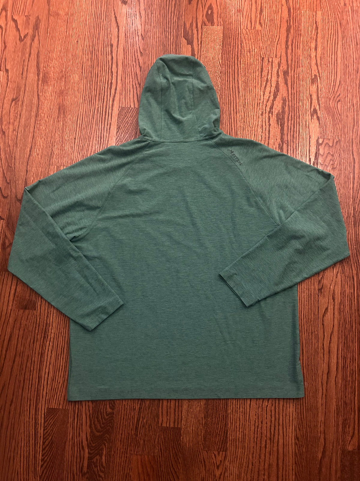 Men’s Large Masters Tech Green Performance Golf Hoodie Pullover