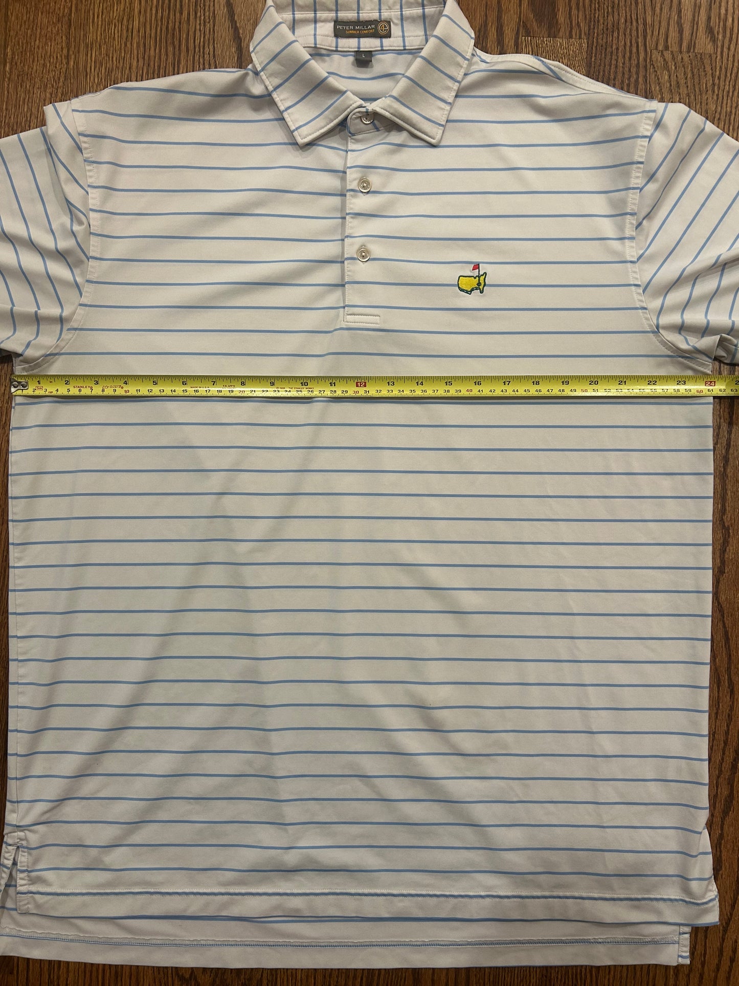 Men’s Large Masters Peter Millar Striped Polo
