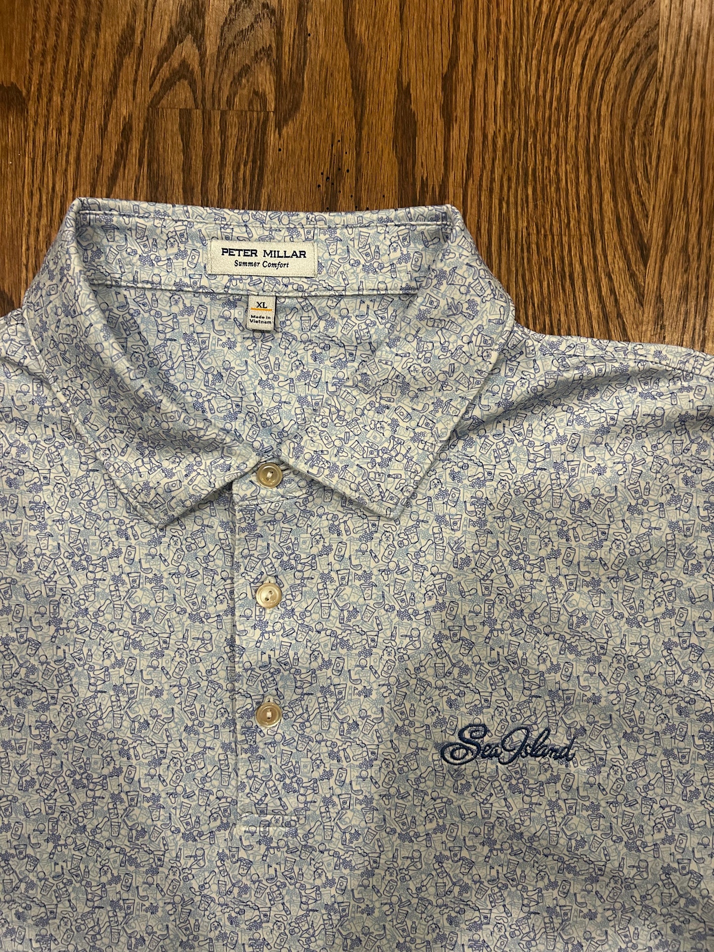 Men’s XL Peter Millar Sea Island Polo
