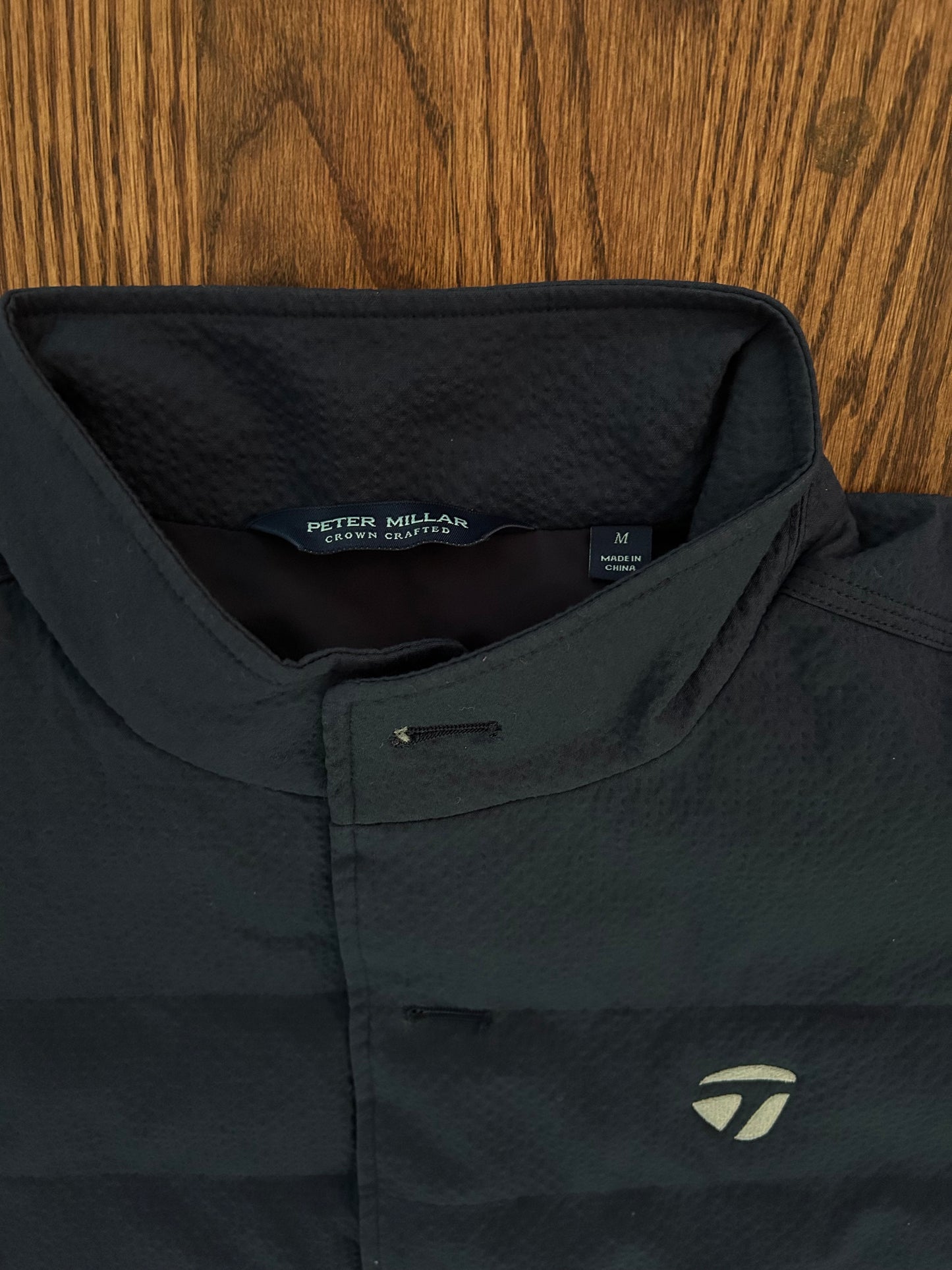 Men’s Medium Peter Millar TaylorMade Smith Seersucker Vest