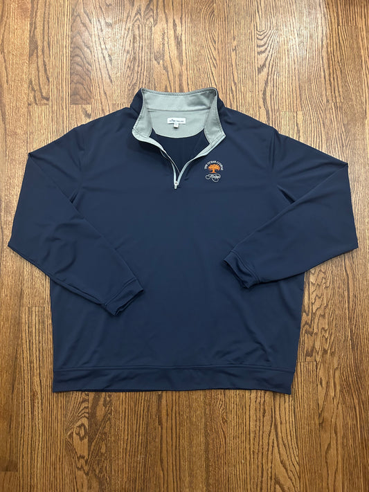 Men’s 2XL Peter Millar Kiawah Ocean Course Navy Golf Quarter Zip