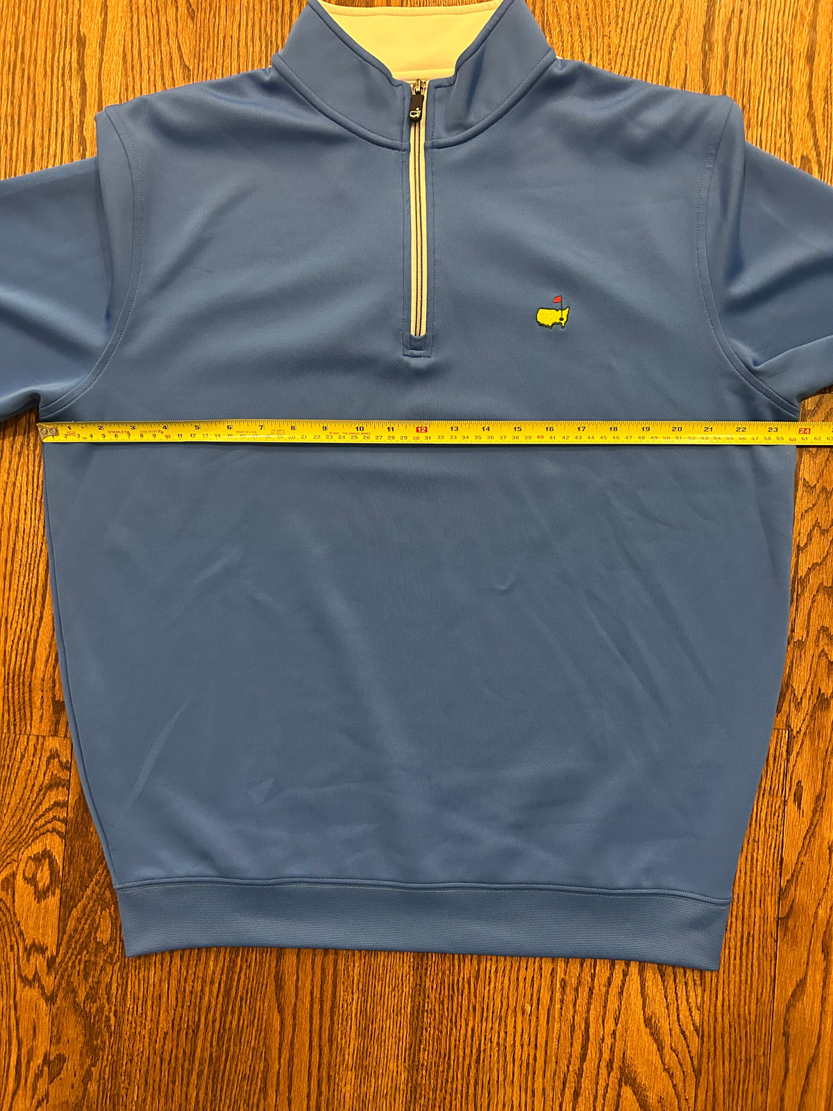 Men’s Large Blue Masters Tech Quarter Zip Golf Pullover Augusta National Angc