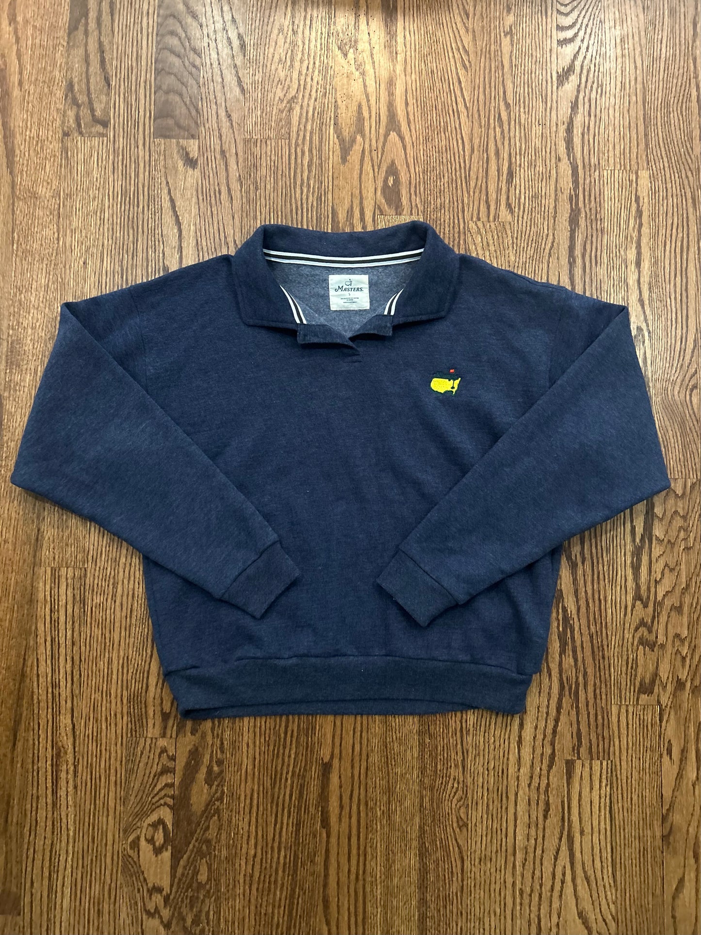 Women’s Small Masters Navy Blue Crewneck Sweatshirt Augusta National