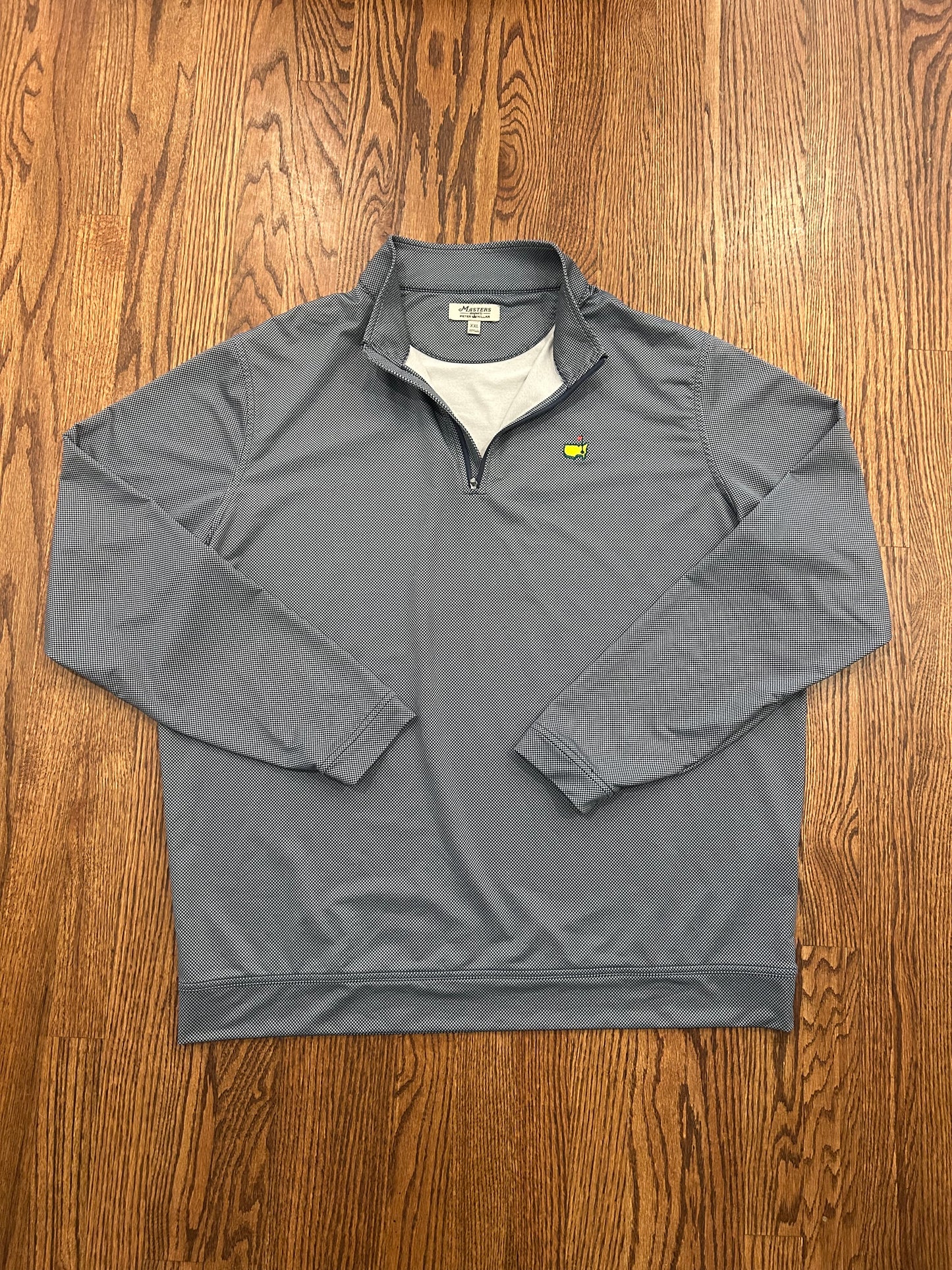 Men’s 2XL Masters Peter Millar Gray Quarter Zip Golf Pullover