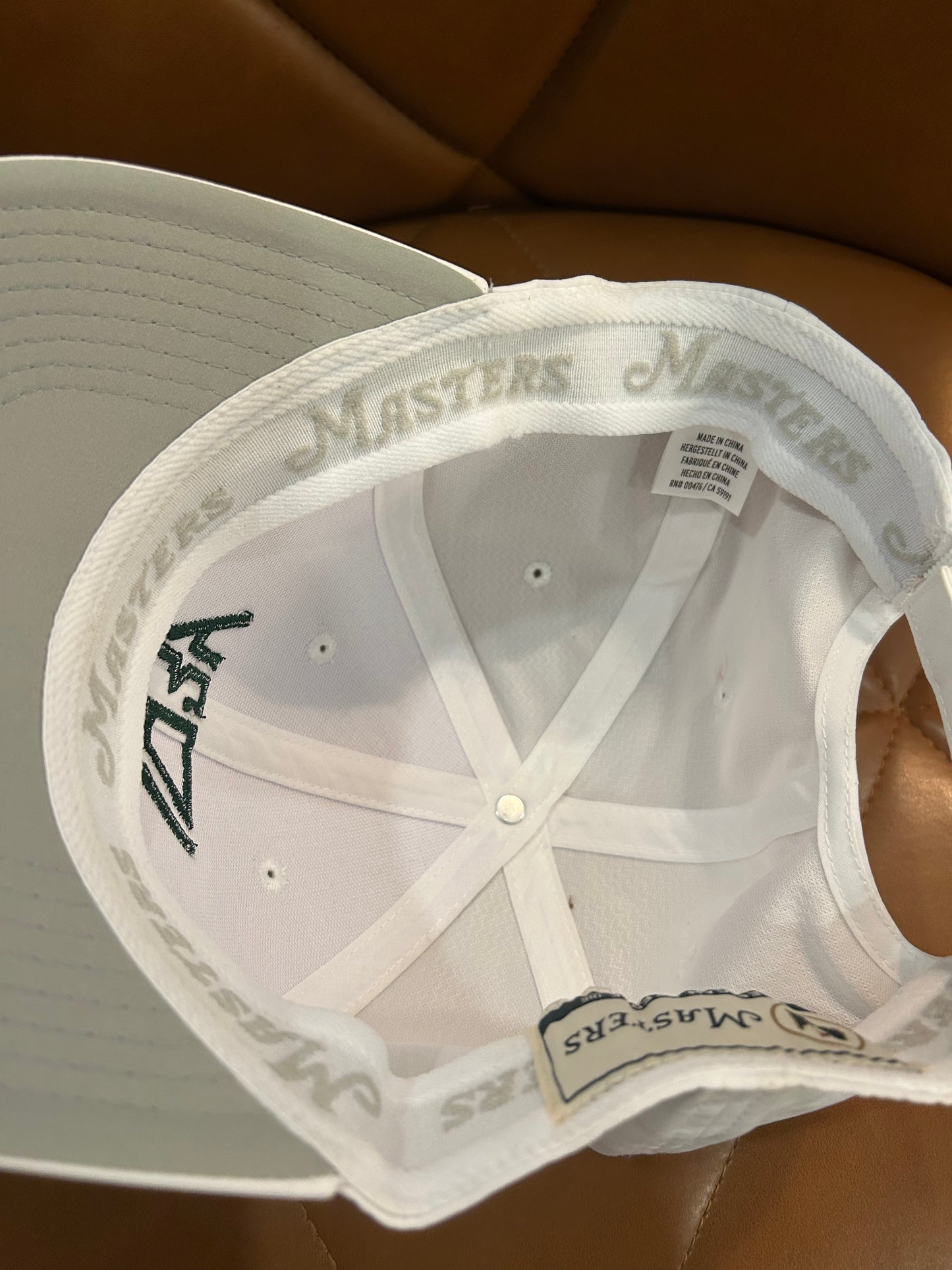 White Masters 1934 Berckmans Place Hat Cap Augusta National Golf Club