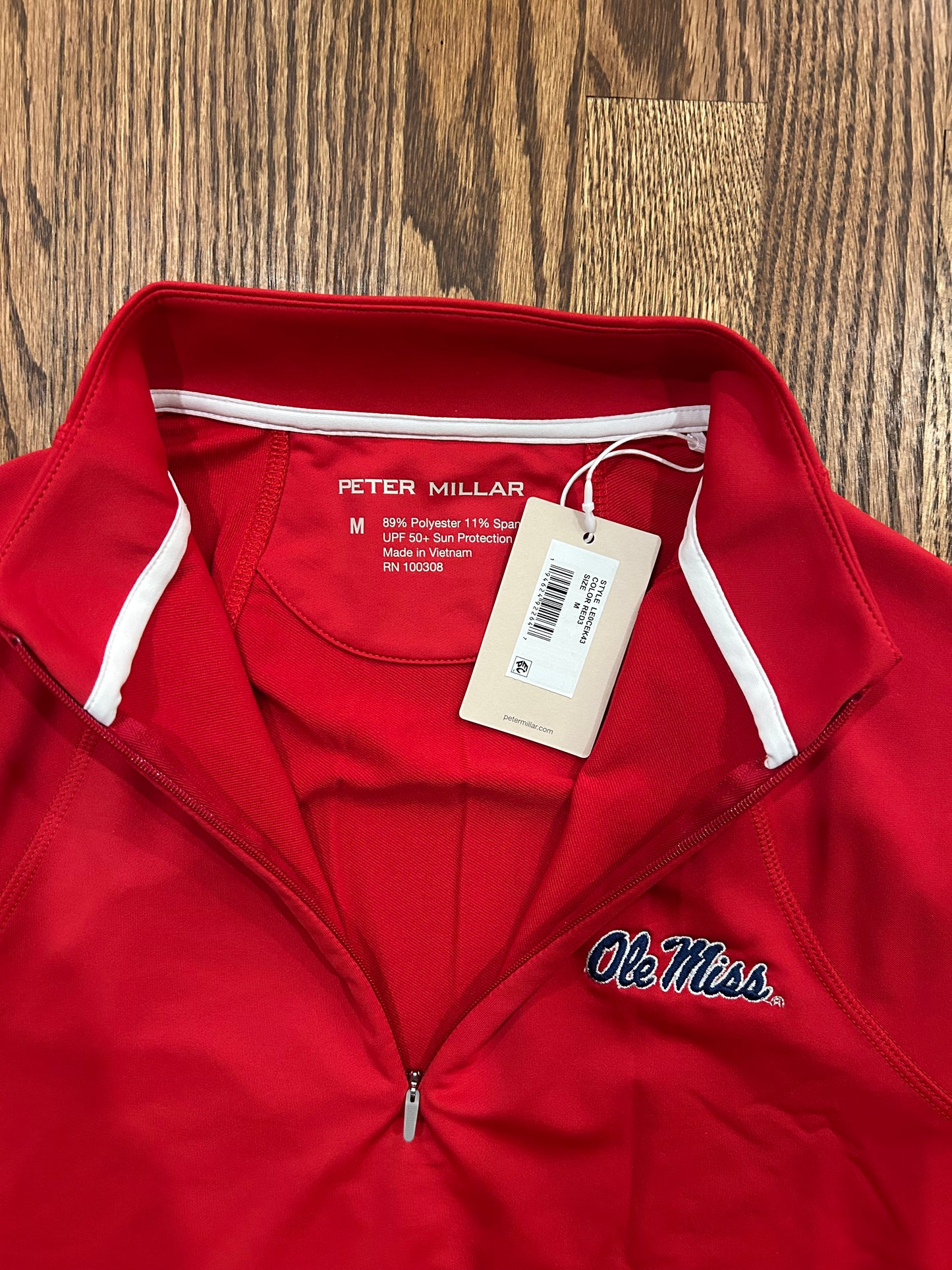 Women’s Medium Peter Millar Ole Miss Rebels Quarter Zip