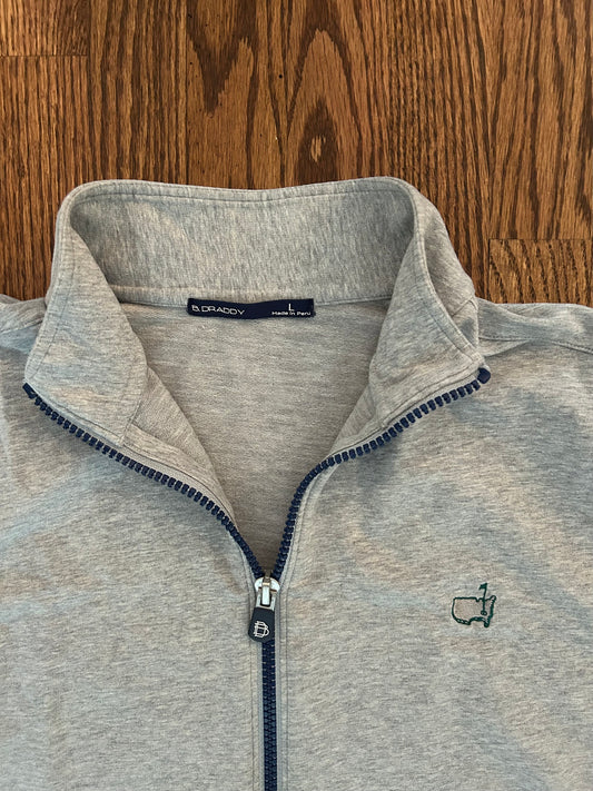 Men’s Large Masters B. Draddy Gray Full Zip Jacket Augusta National Golf