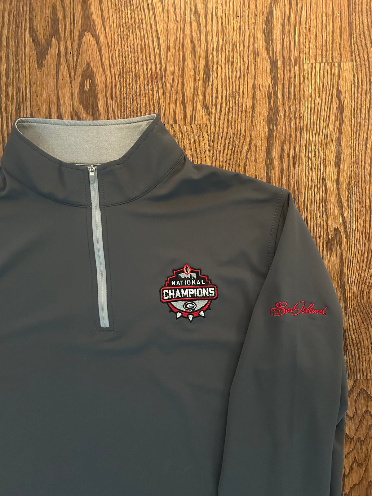 Men’s Large Peter Millar Georgia Bulldogs Sea Island Quarter Zip Pullover