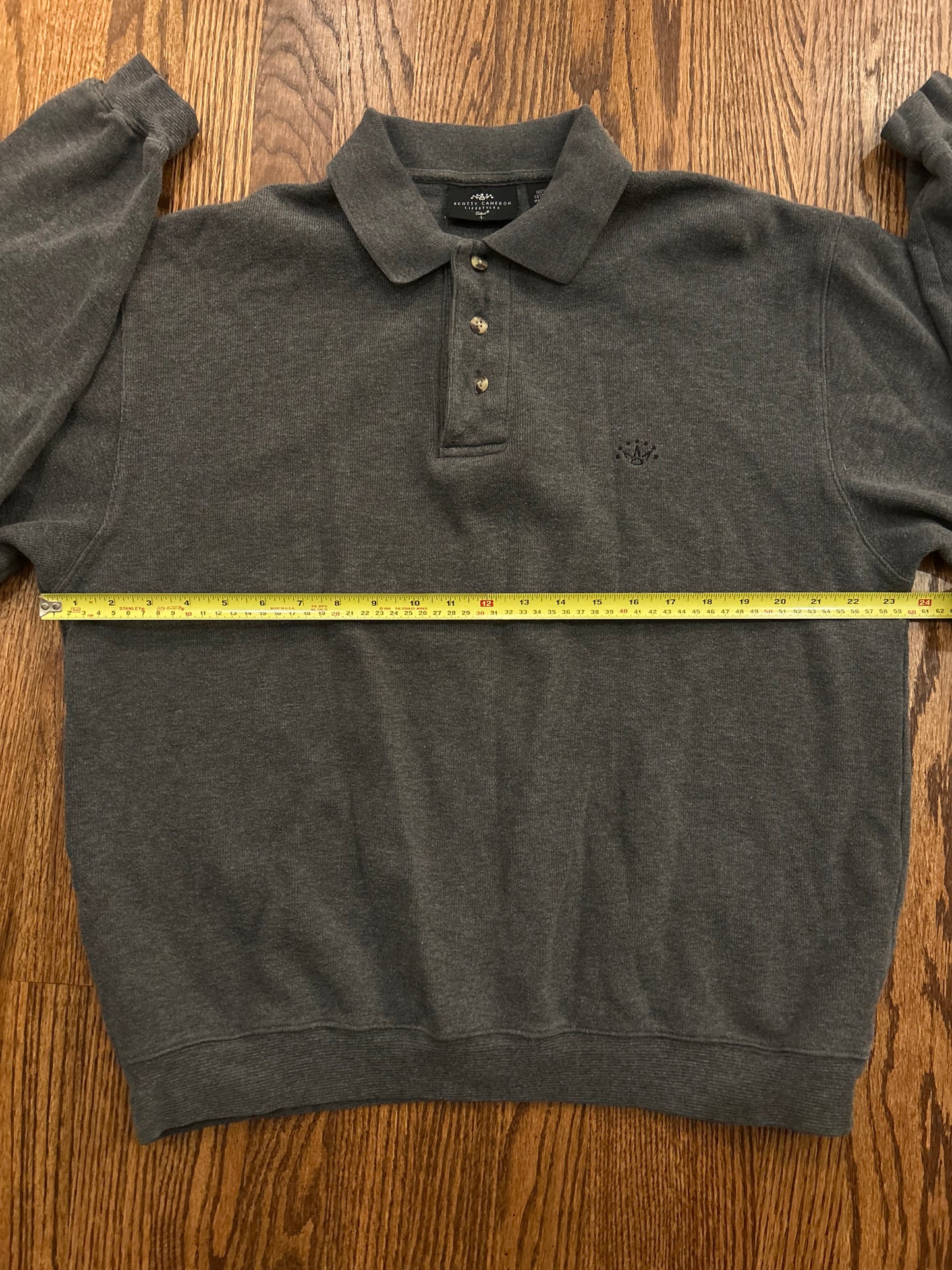 Men’s Large Scotty Cameron Button Collar Sweater