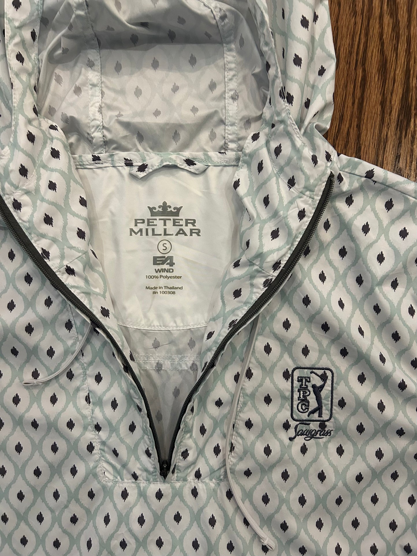 Women’s Small Peter Millar TPC Sawgrass Golf Hooded Rain Jacket