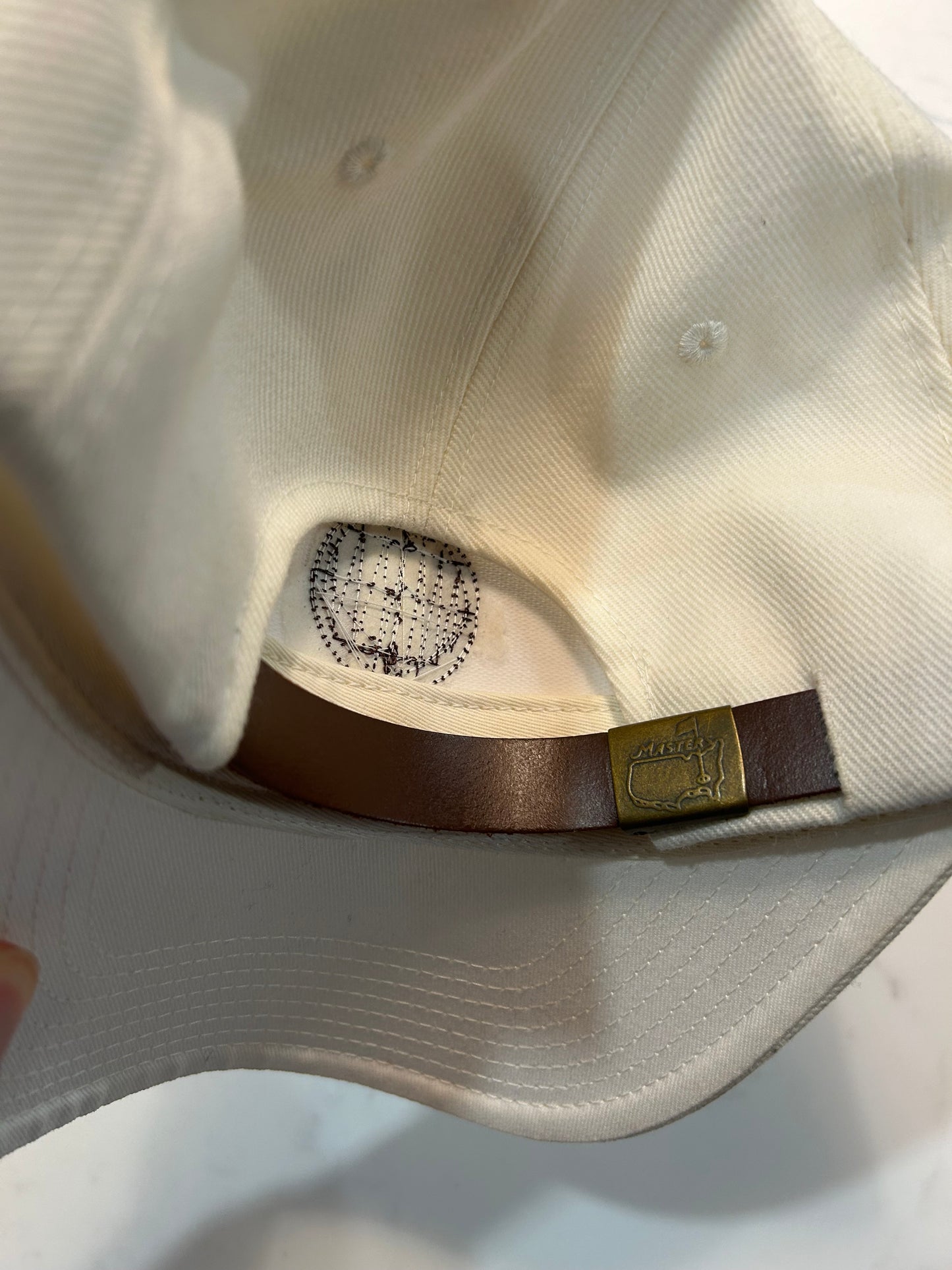 Heavily Worn Masters 1934 Hat Brown Leather Logo (rare)