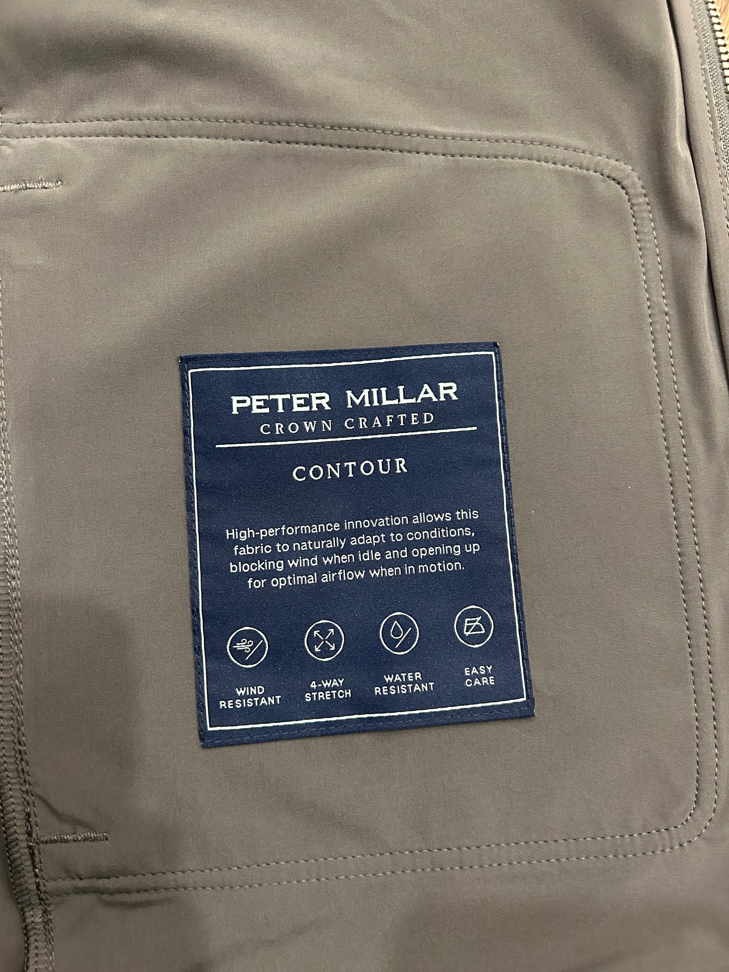 Men’s Medium Peter Millar Full Zip Waterproof Jacket