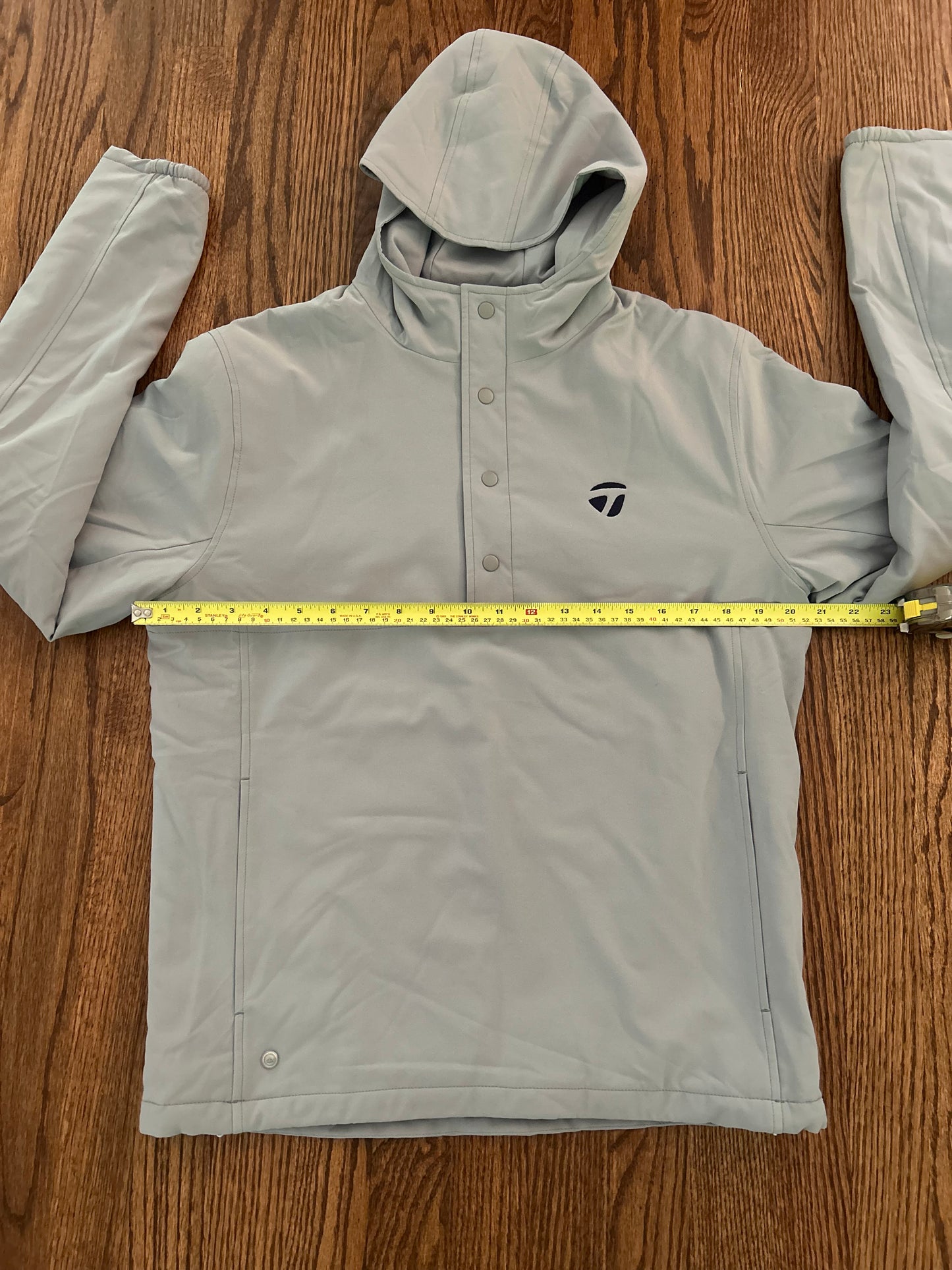 Men’s Small Peter Millar TaylorMade Quarter Button Hooded Jacket